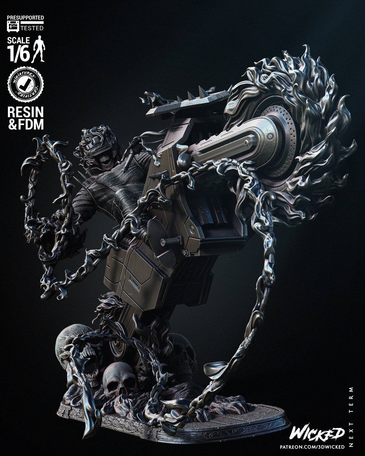 Marvel Danny Ketch Ghost Rider Sculpture