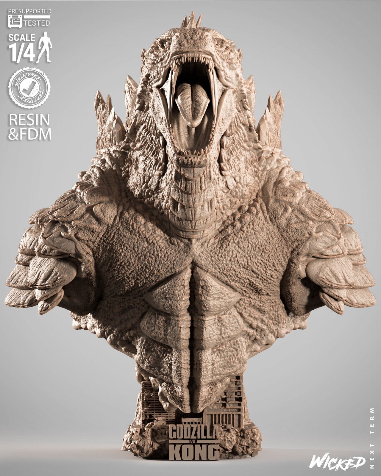 Godzilla & Kong - Bust