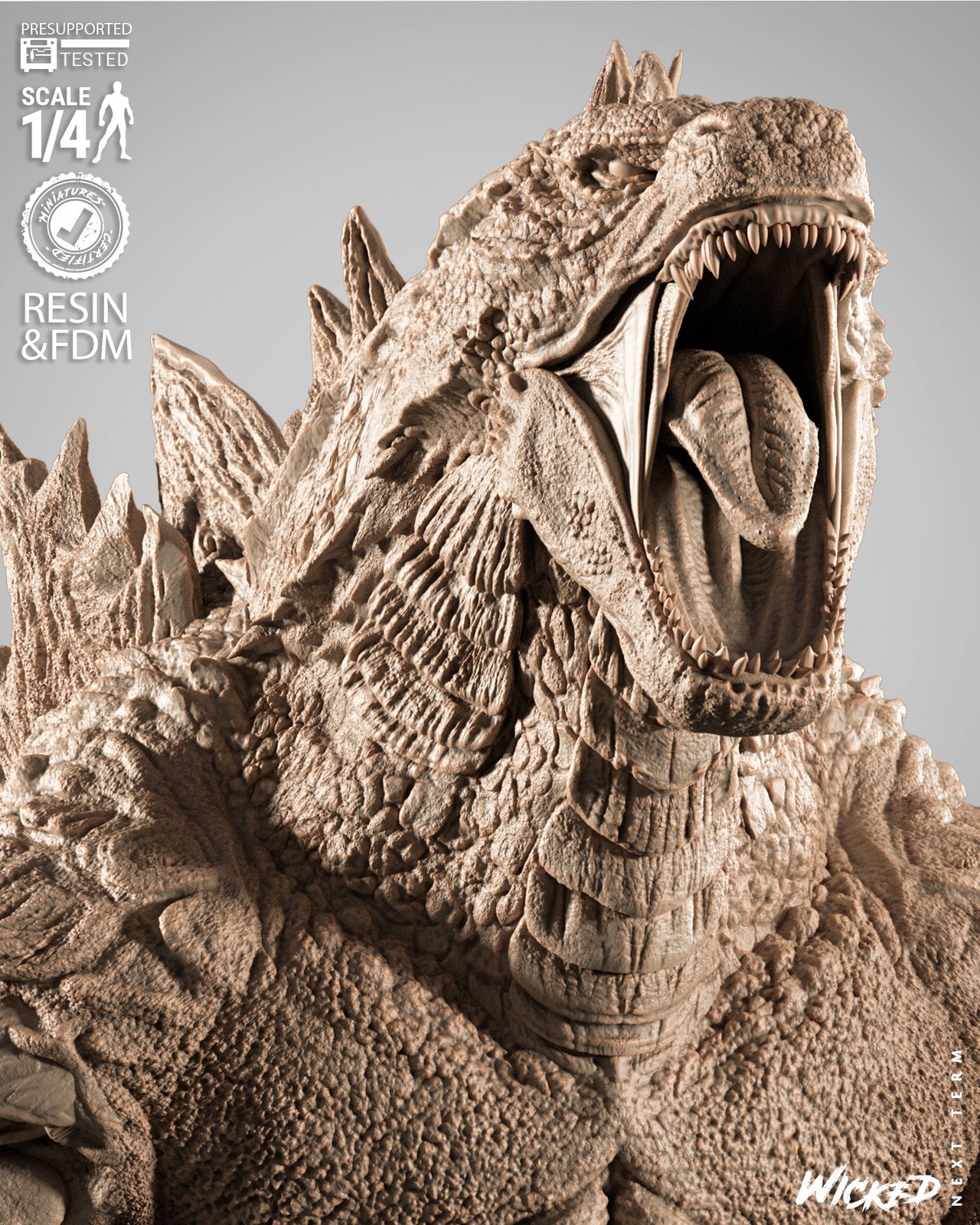 Godzilla Portrait Bust - Image 2