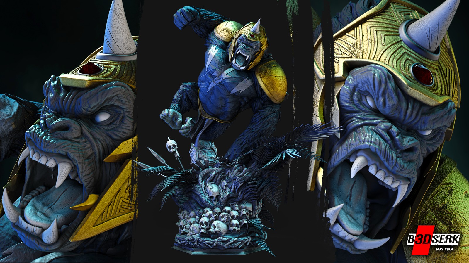 Gorilla Grood Sculpture 1/6 Scale