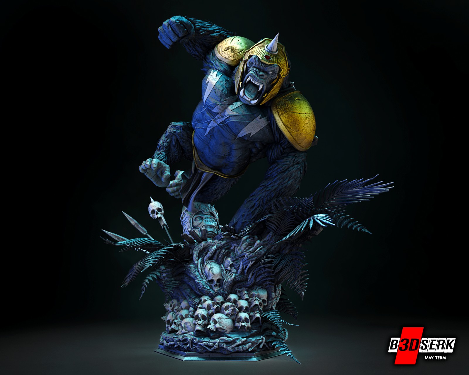 Gorilla Grood Sculpture 1/6 Scale - Image 2