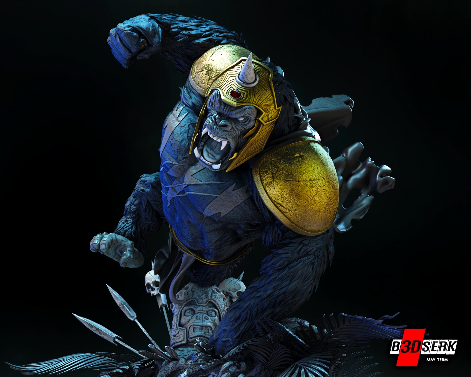 Gorilla Grood Sculpture 1/6 Scale - Image 3