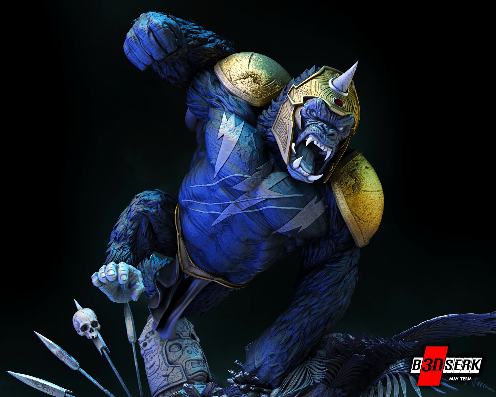 Gorilla Grood Sculpture 1/6 Scale - Image 5