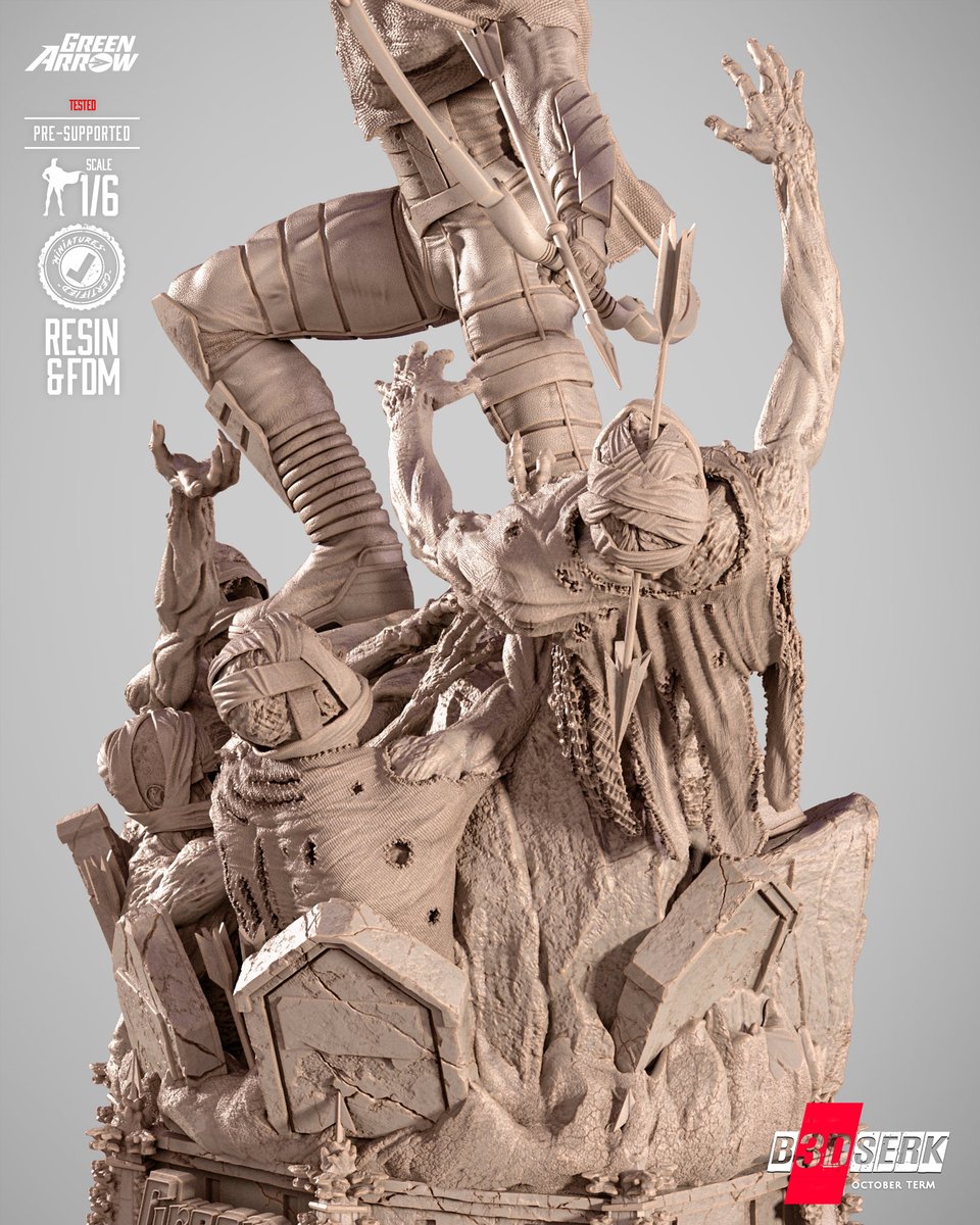 October Term 2025 Green Arrow Vampire Hunter Sculpture - Image 5