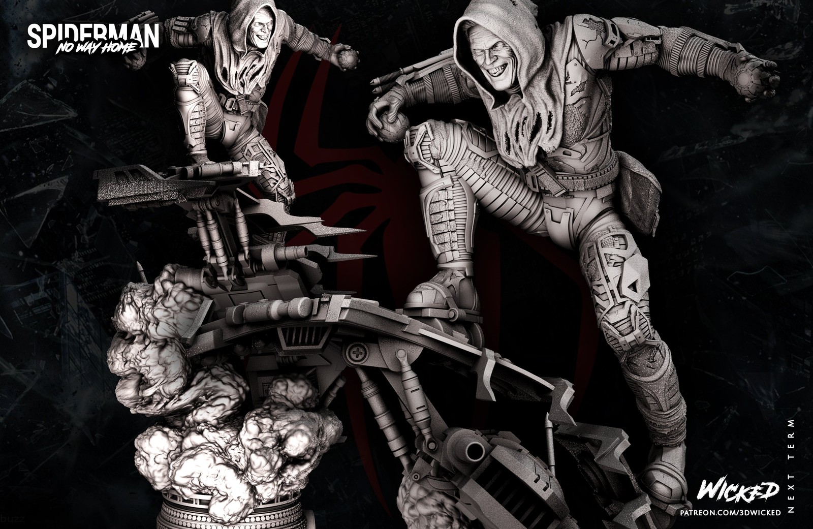 Marvel Green Goblin Sculpture