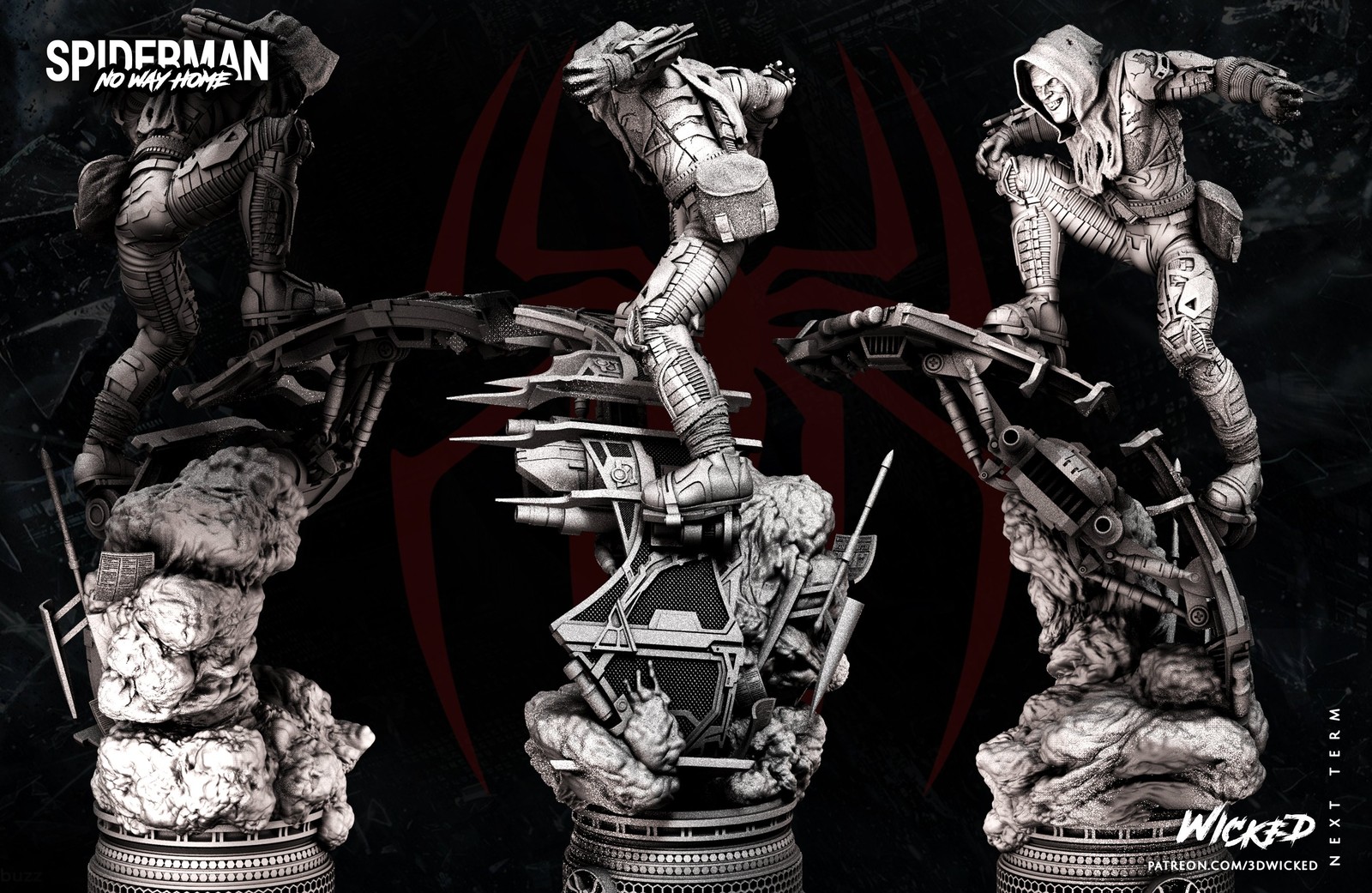 Marvel Green Goblin Sculpture - Image 3