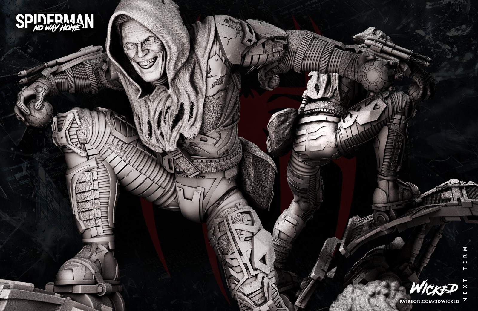 Marvel Green Goblin Sculpture - Image 5