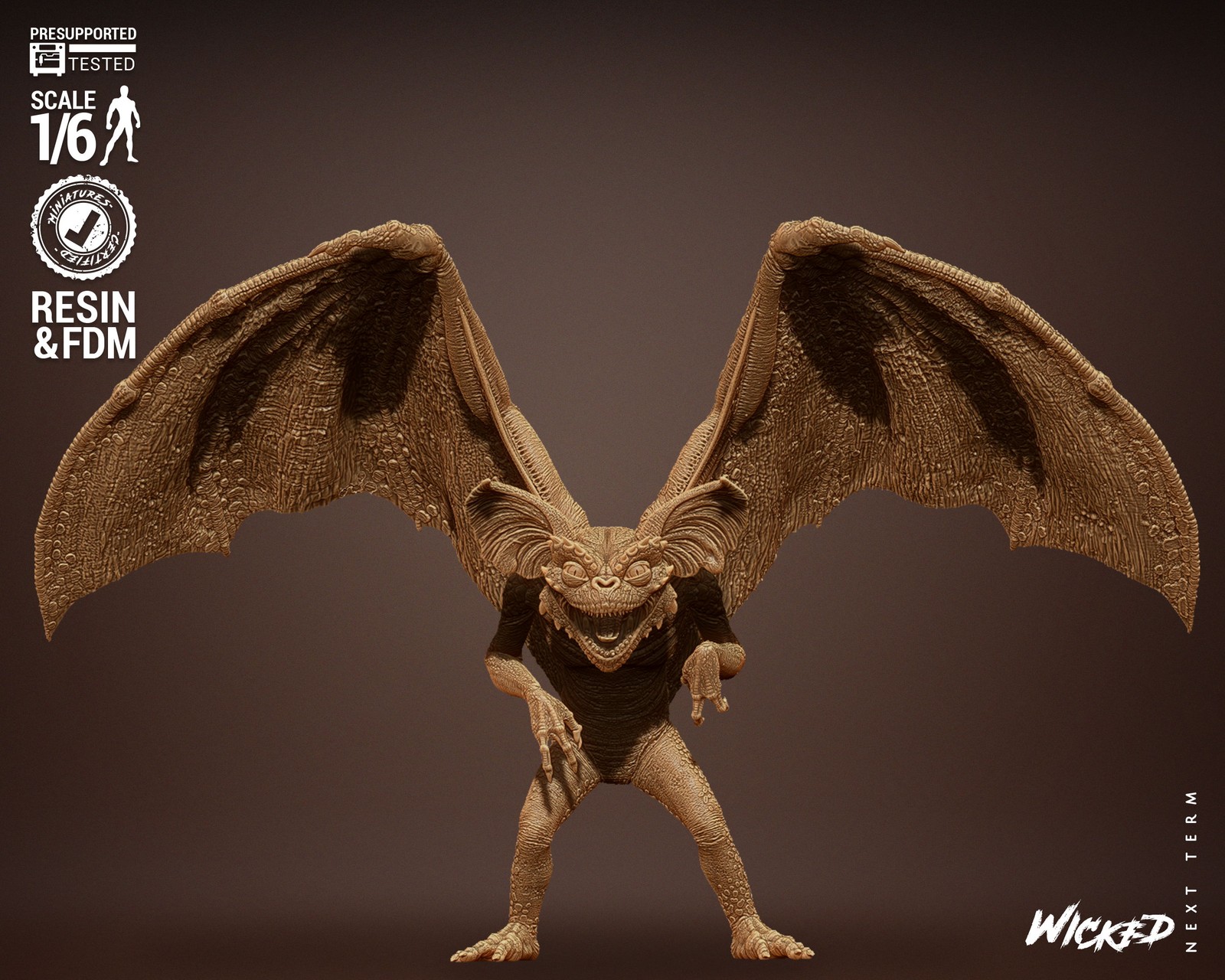 Gremlins Bat Sculpture - Image 2