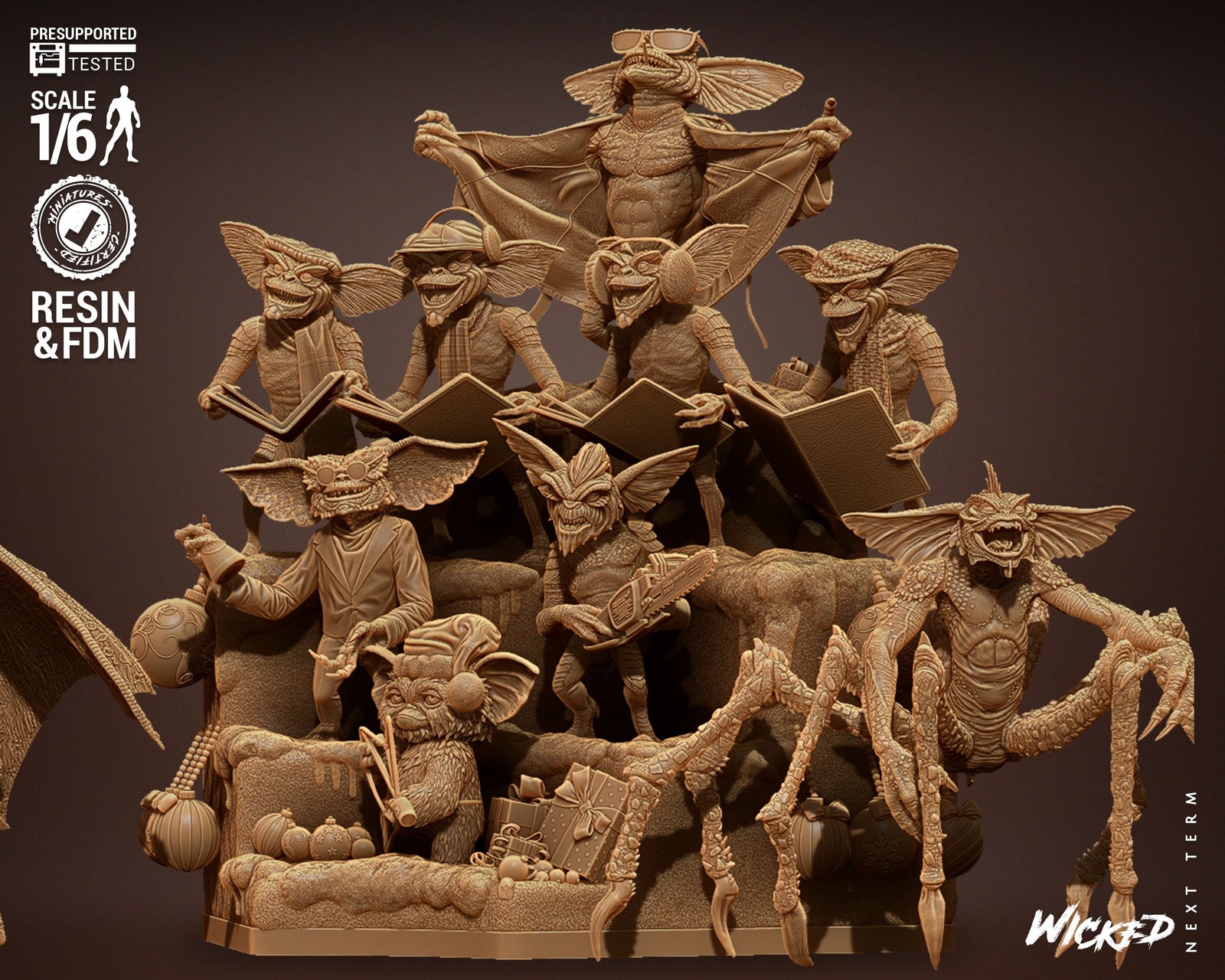 Gremlins Diorama Sculpture - Image 2