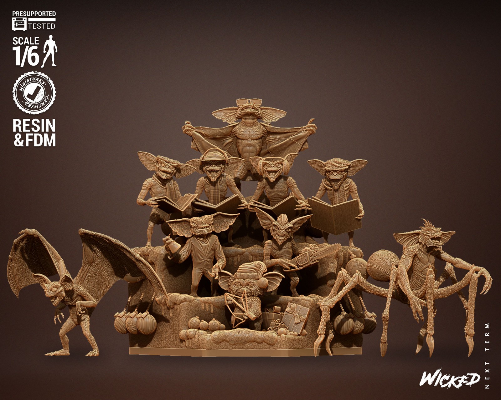 Gremlins Diorama Sculpture - Image 3