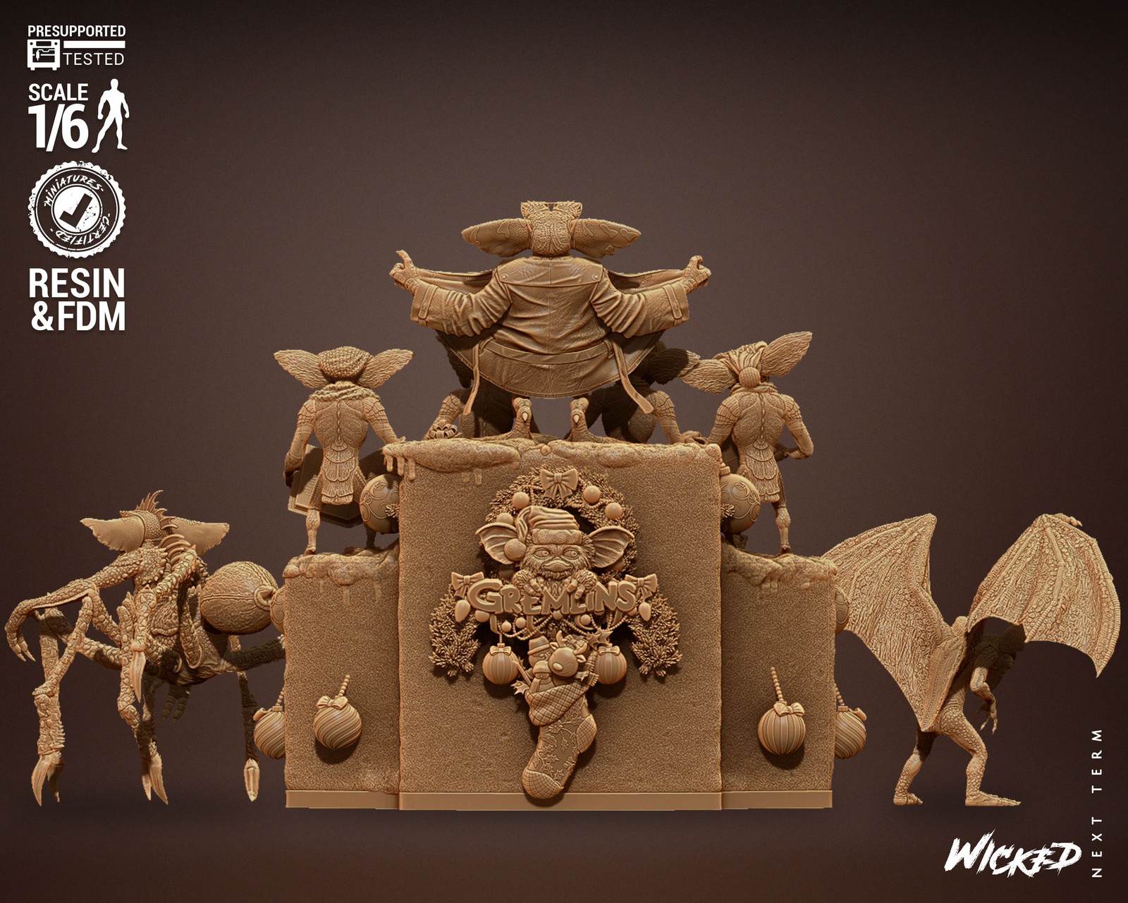 Gremlins Diorama Sculpture - Image 4