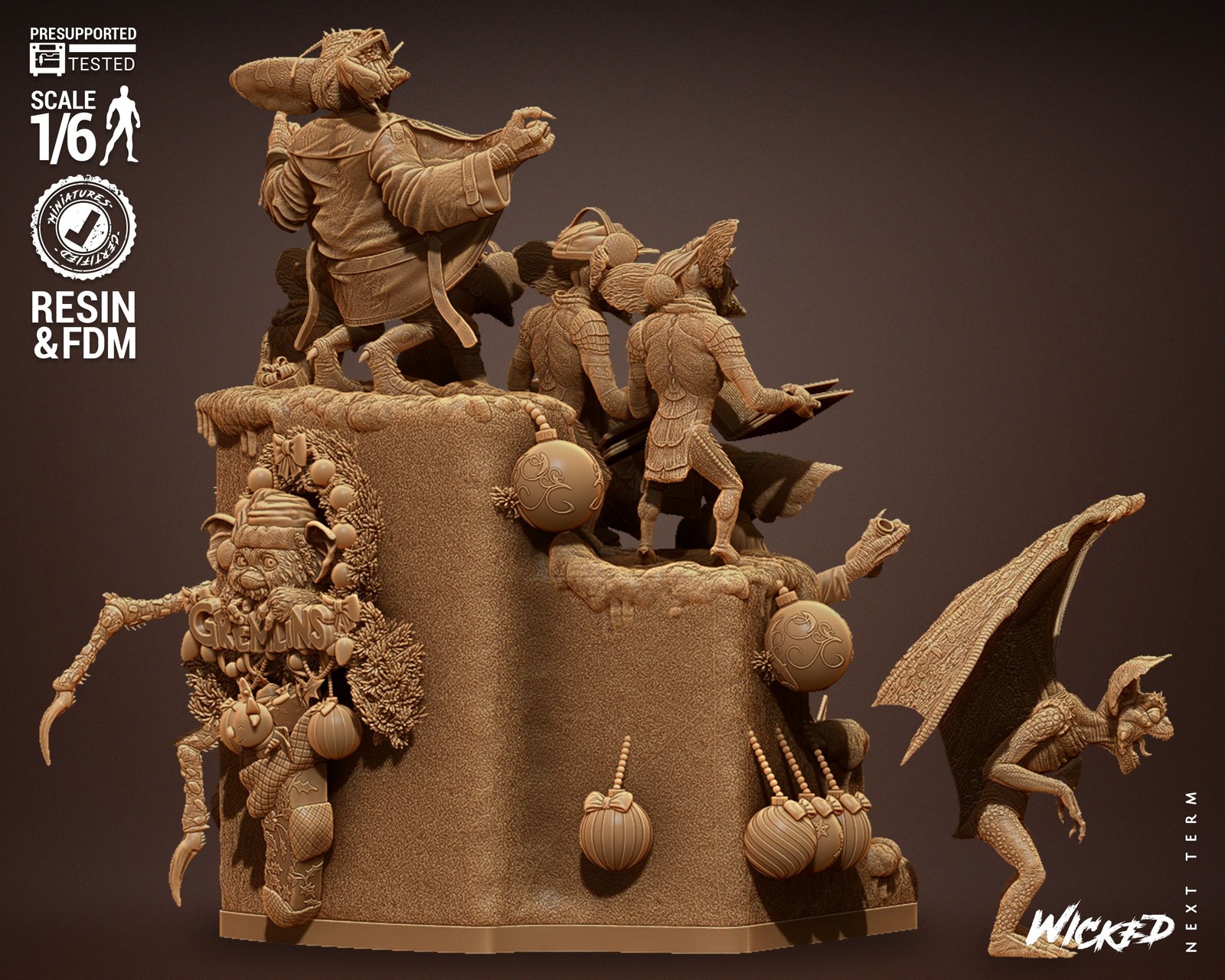 Gremlins Diorama Sculpture - Image 5