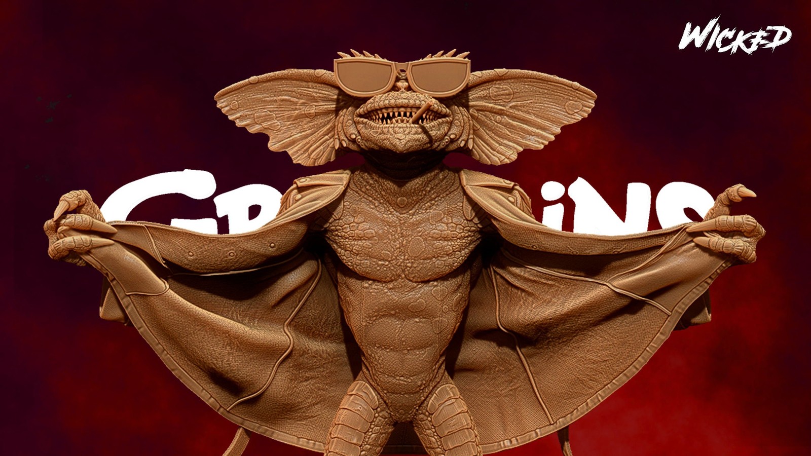 Gremlins Flasher Sculpture