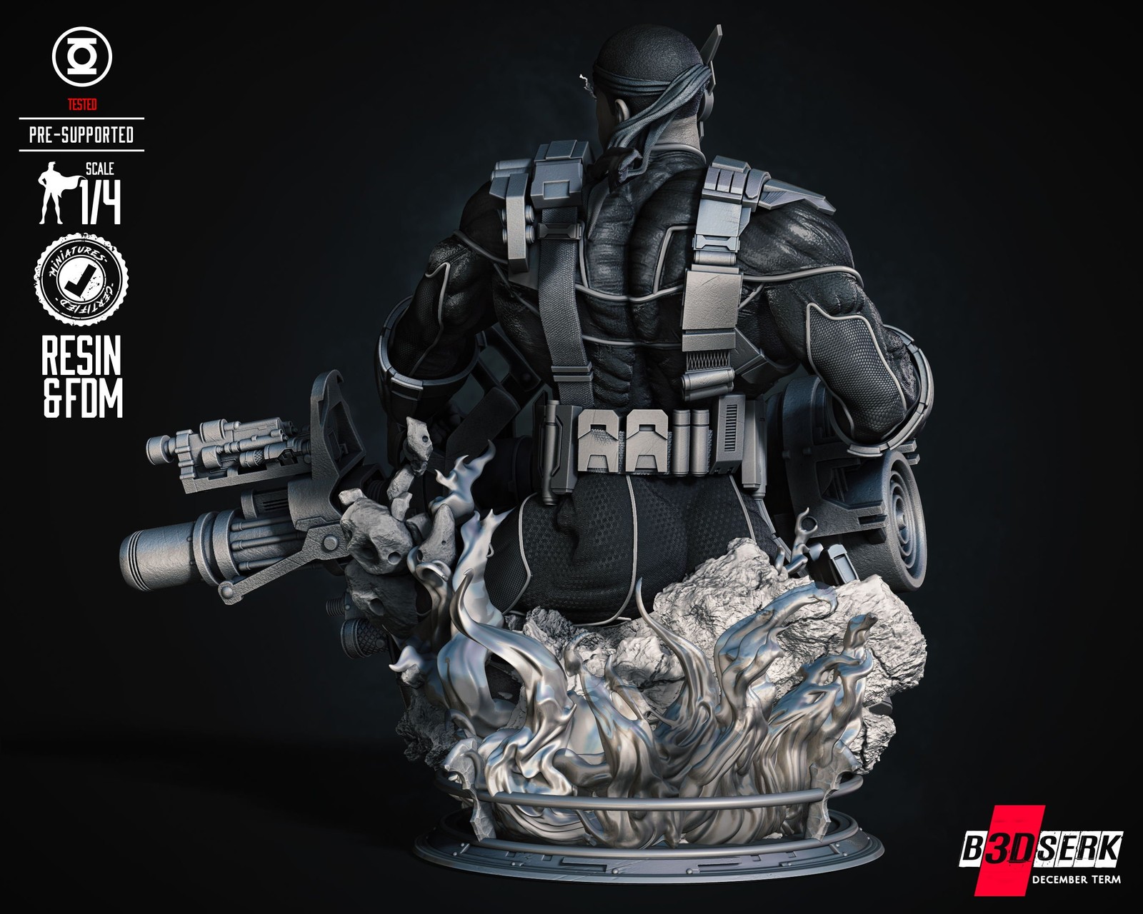 Green Lantern Jhon Stewart Bust - Image 3