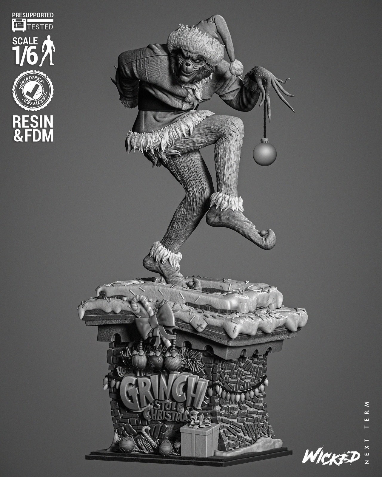 Grinch (Jim Carrey) Sculpture - Image 2