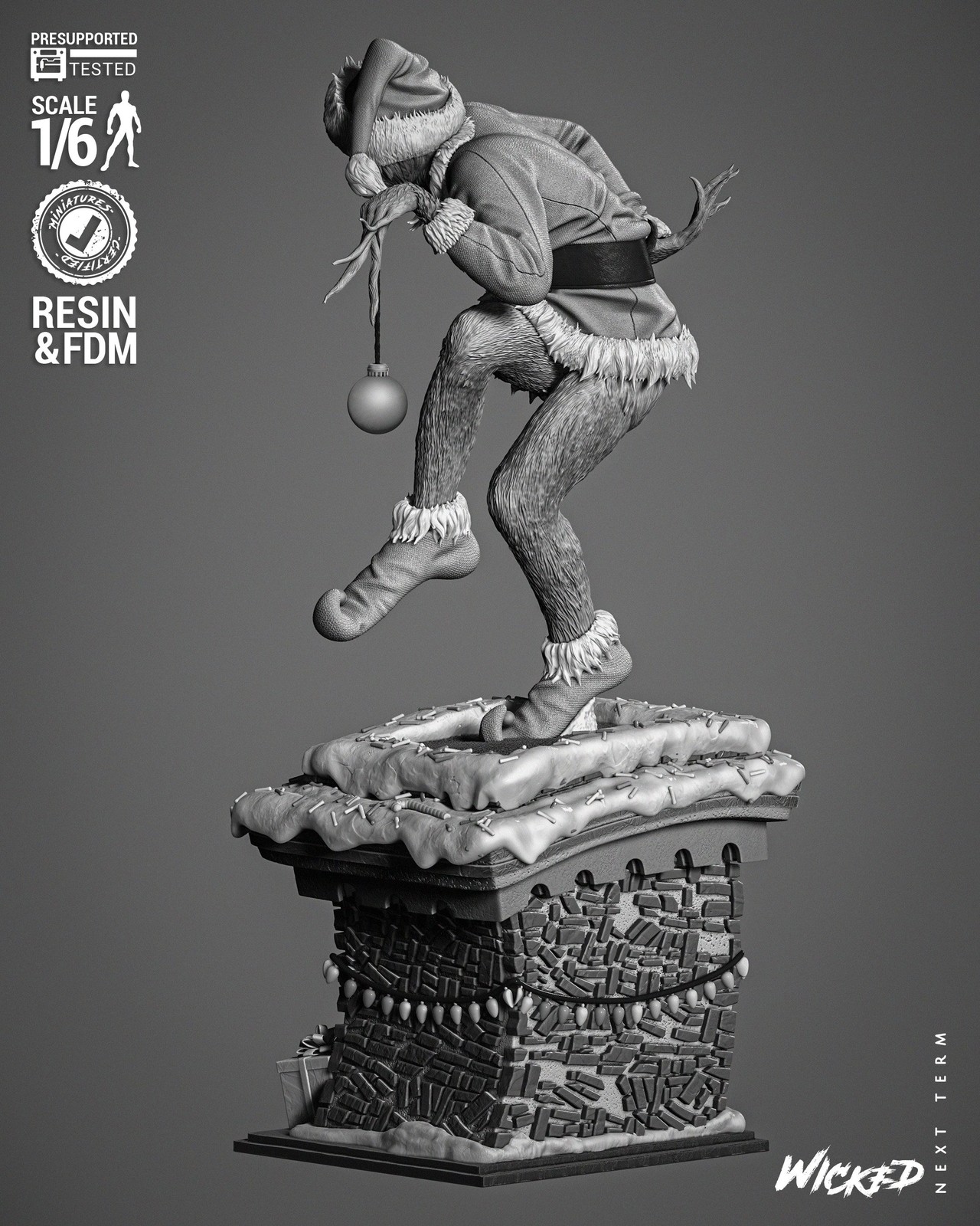 Grinch (Jim Carrey) Sculpture - Image 3