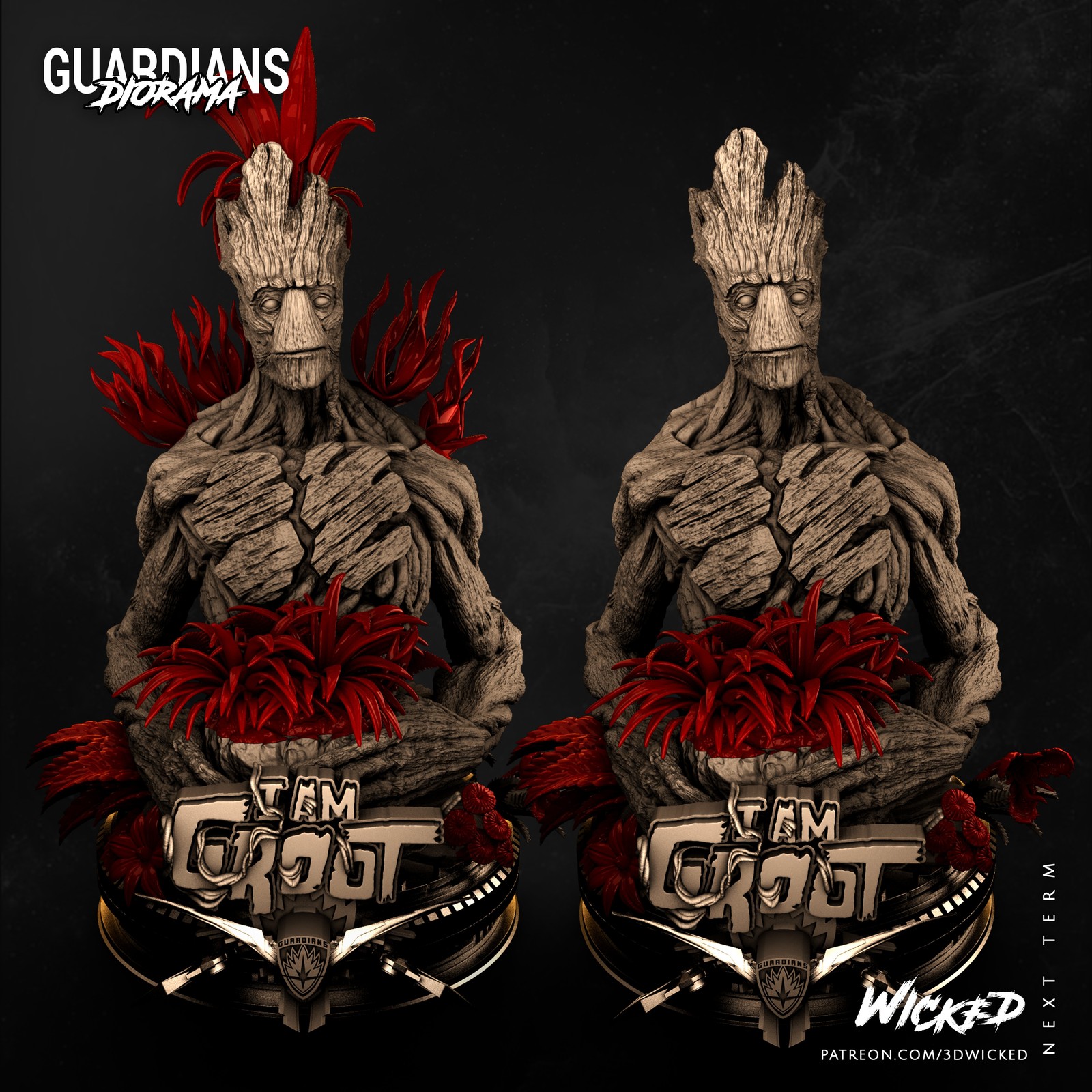 Groot Meditating - Bust (Marvel)