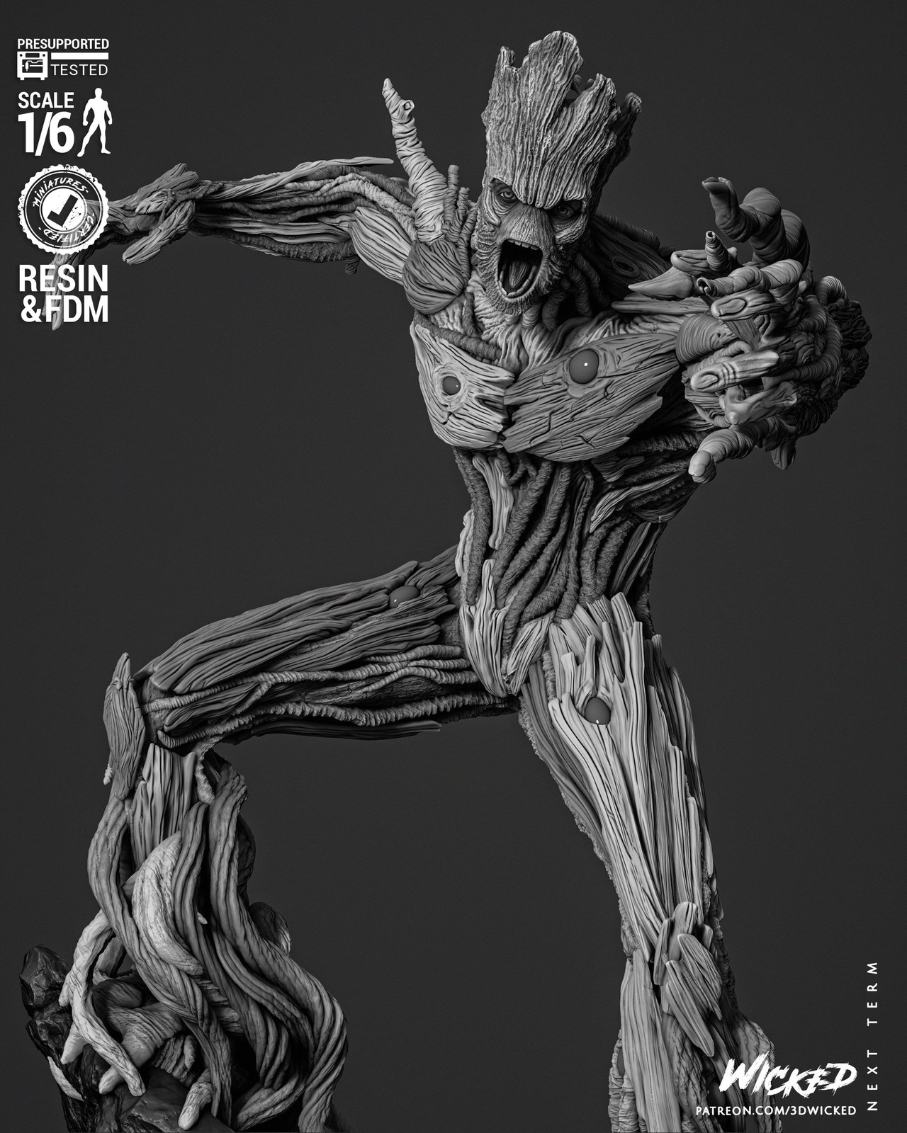 Marvel Groot Comic Version Sculpture - Image 4