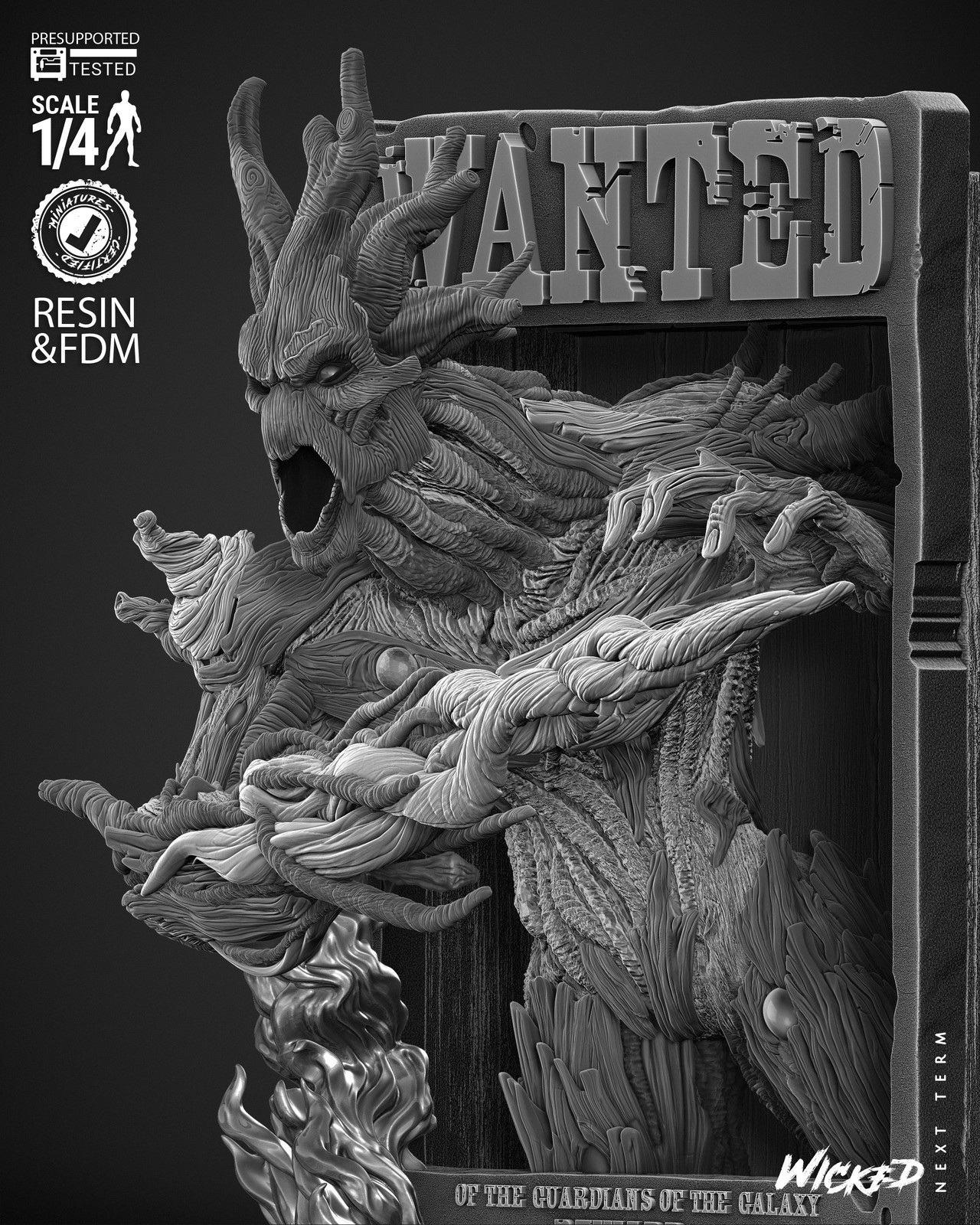 Marvel Groot Comic Version Poster Bust - Image 3