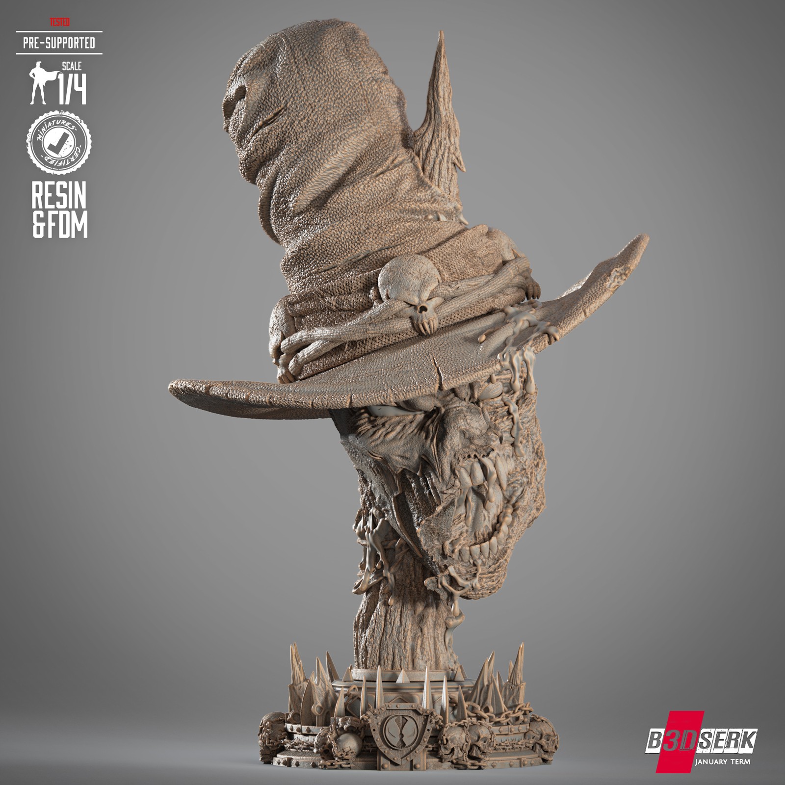 Gunslinger Spawn Head - Bust