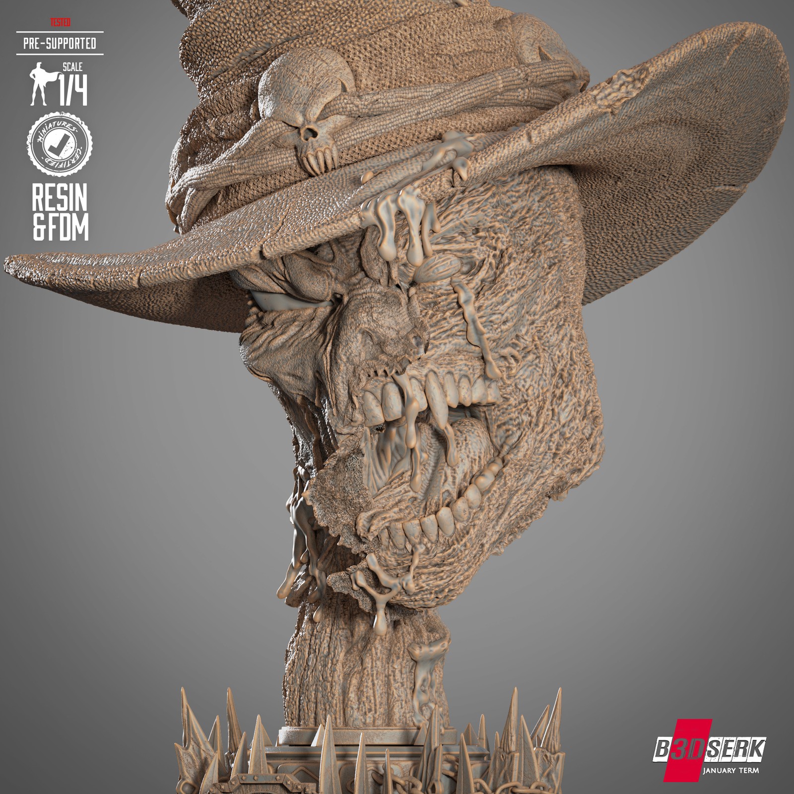 Gunslinger Head Portrait Bust - Image 2