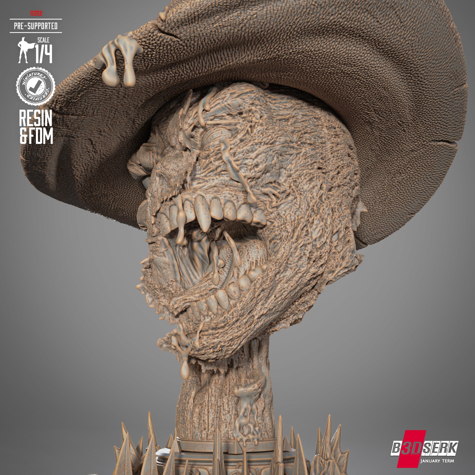 Gunslinger Head Portrait Bust - Image 3