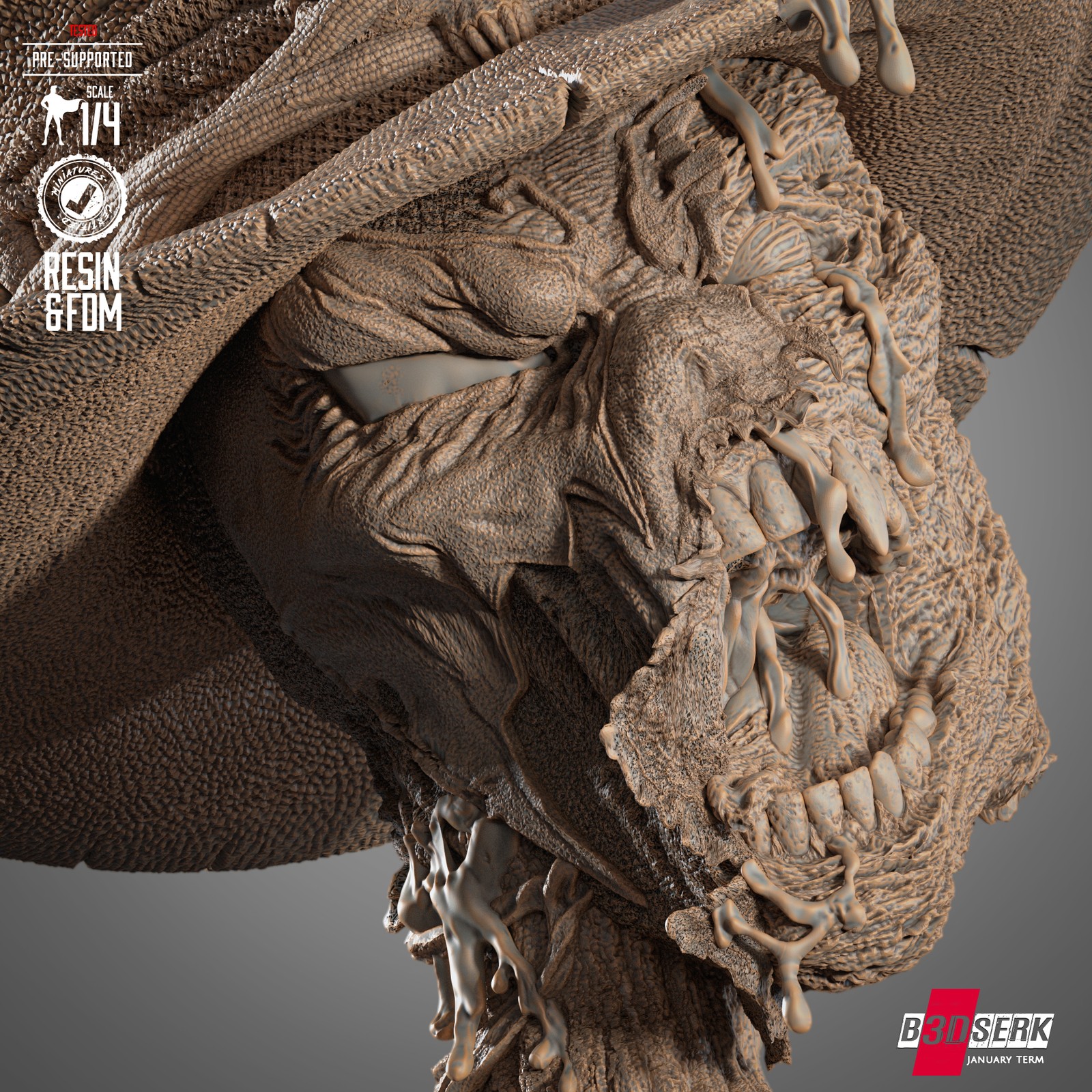 Gunslinger Head Portrait Bust - Image 5