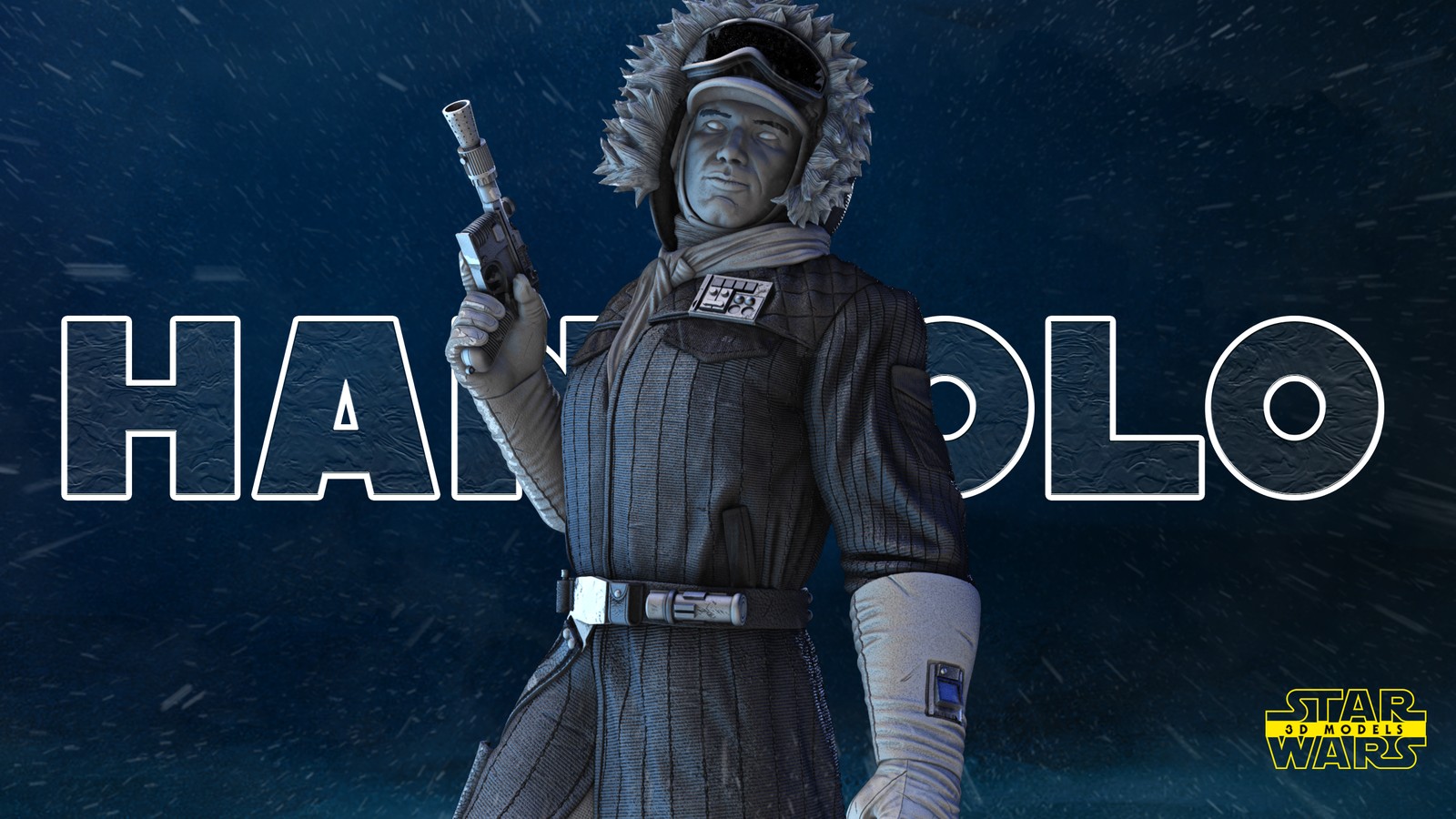 Han Solo Snowsuit Sculpture