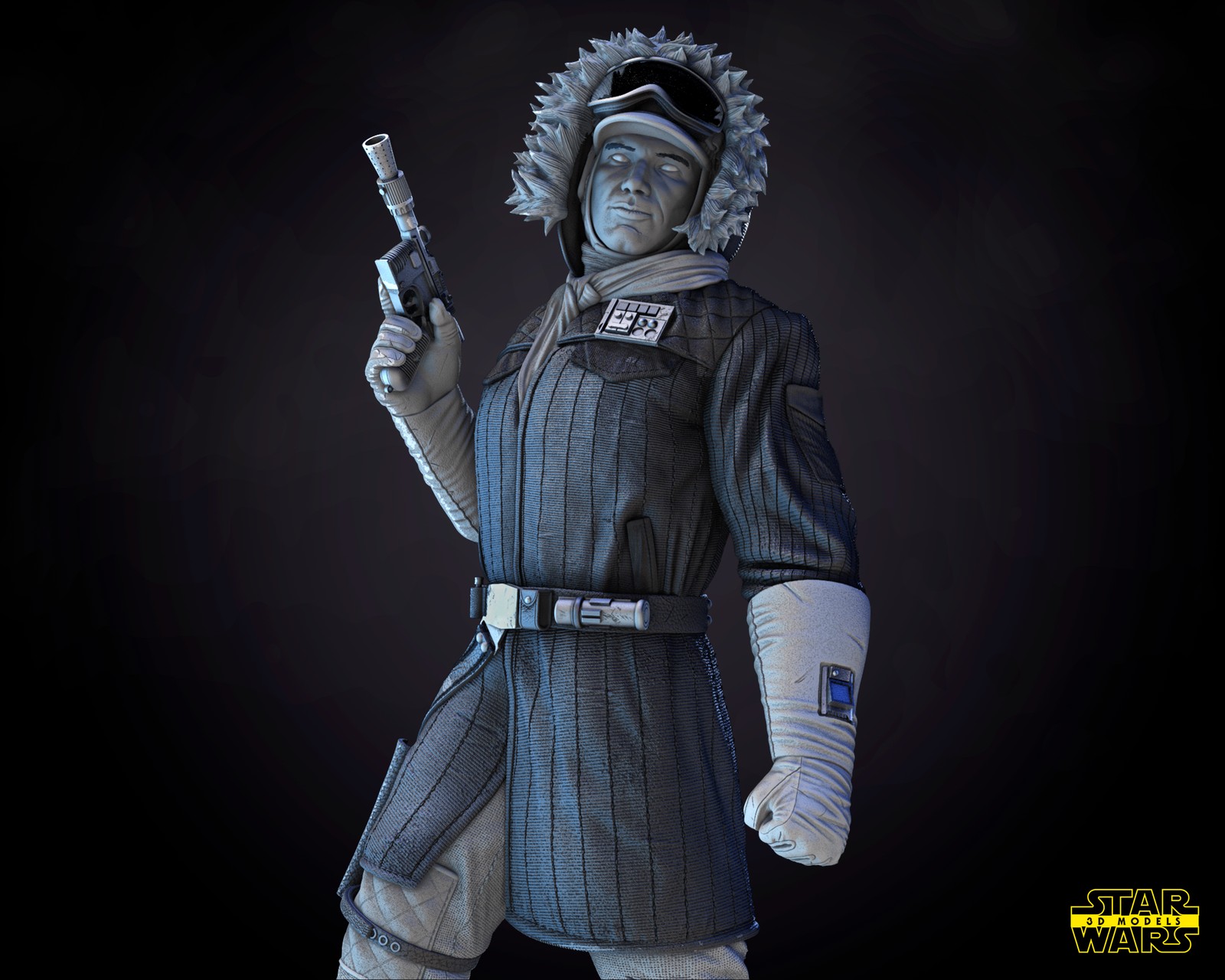 Han Solo Snowsuit Sculpture - Image 3