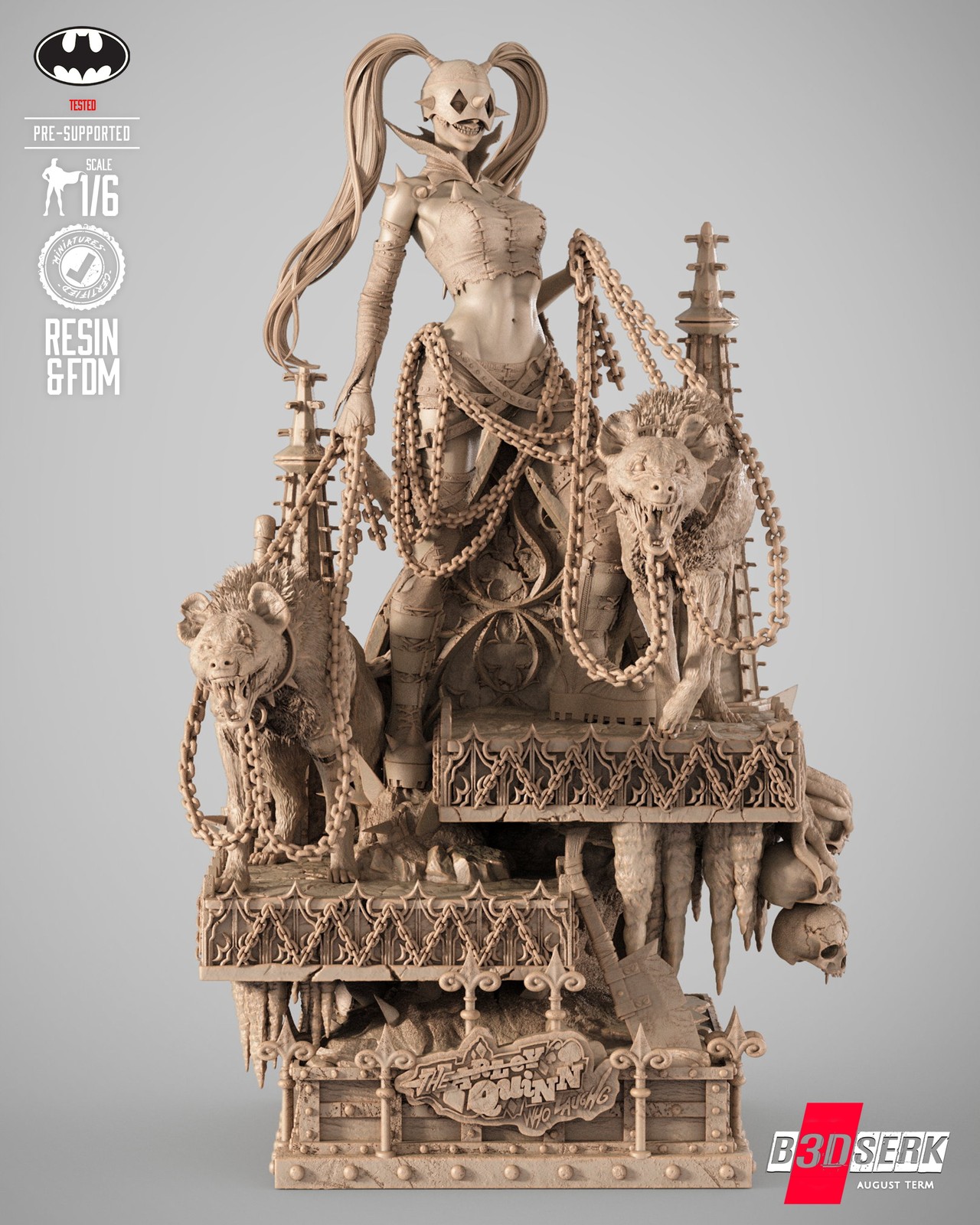 Harley Quinn Who Laughs Sculpture - Image 2