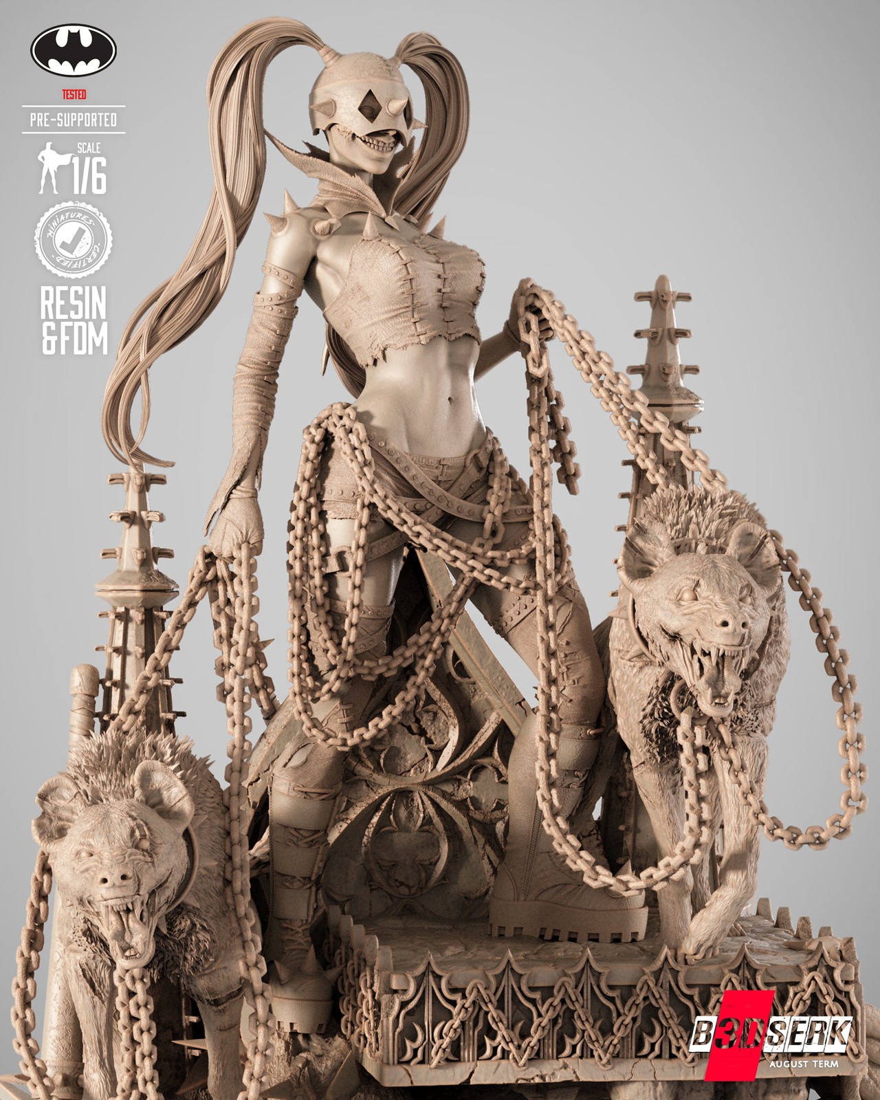 Harley Quinn Who Laughs Sculpture - Image 3