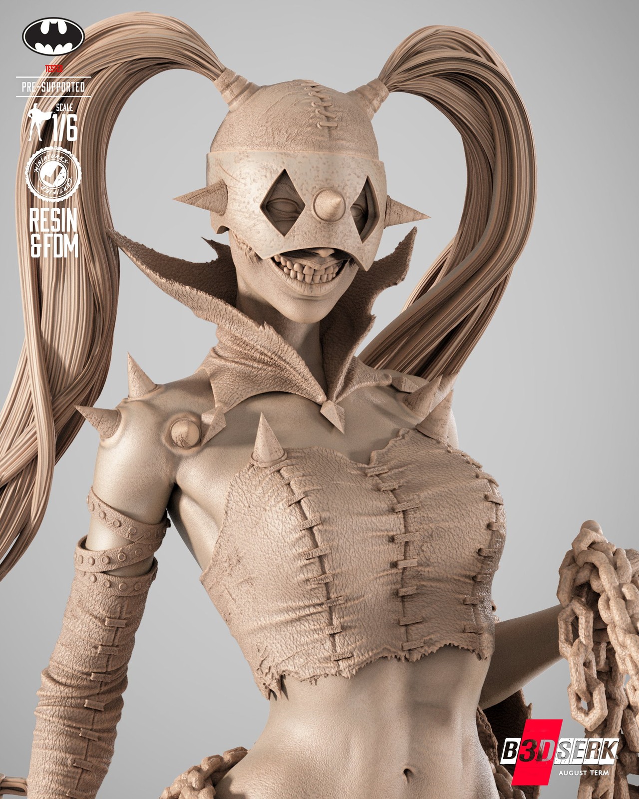 Harley Quinn Who Laughs Sculpture - Image 4