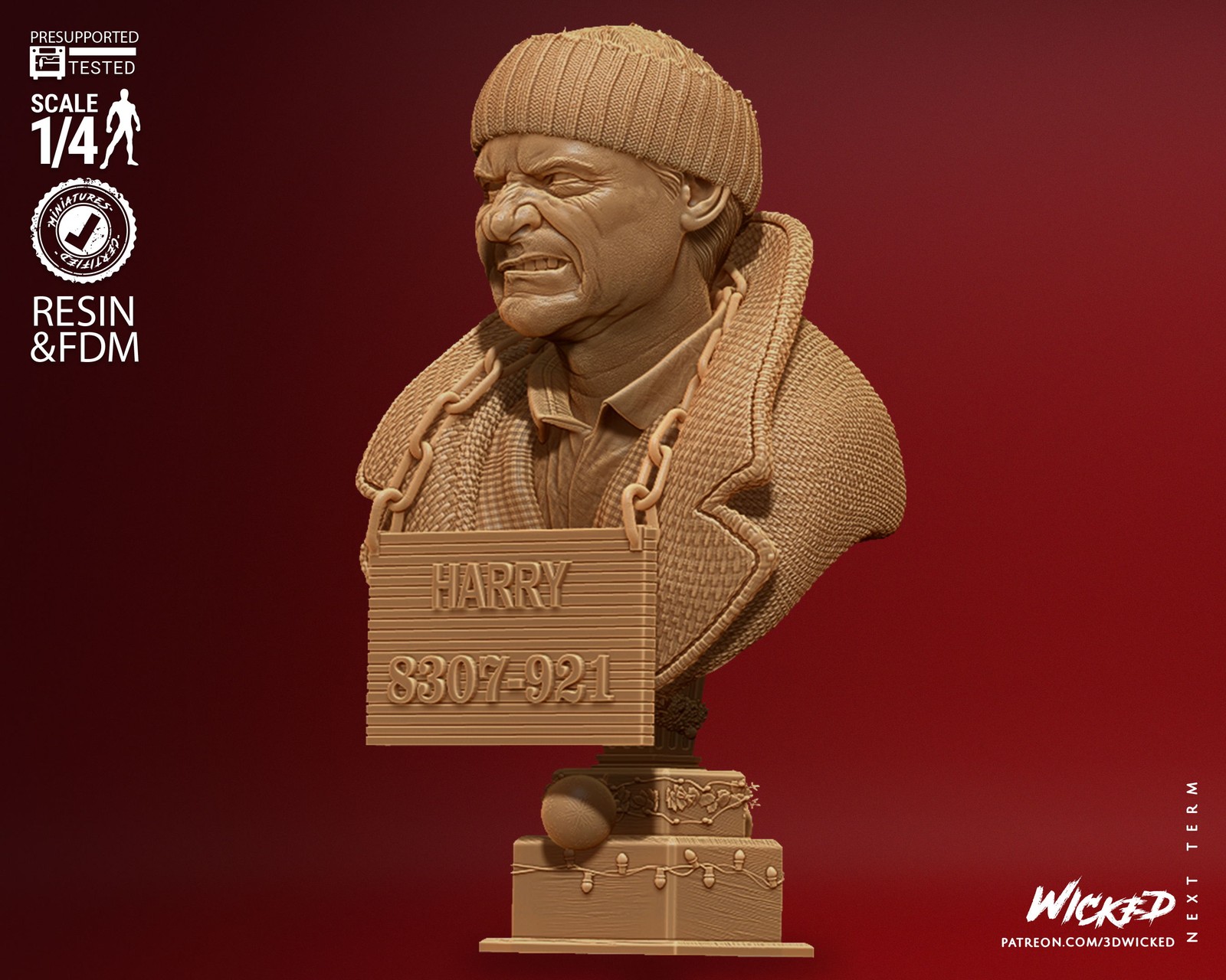 Home Alone Harry Bust - Image 4