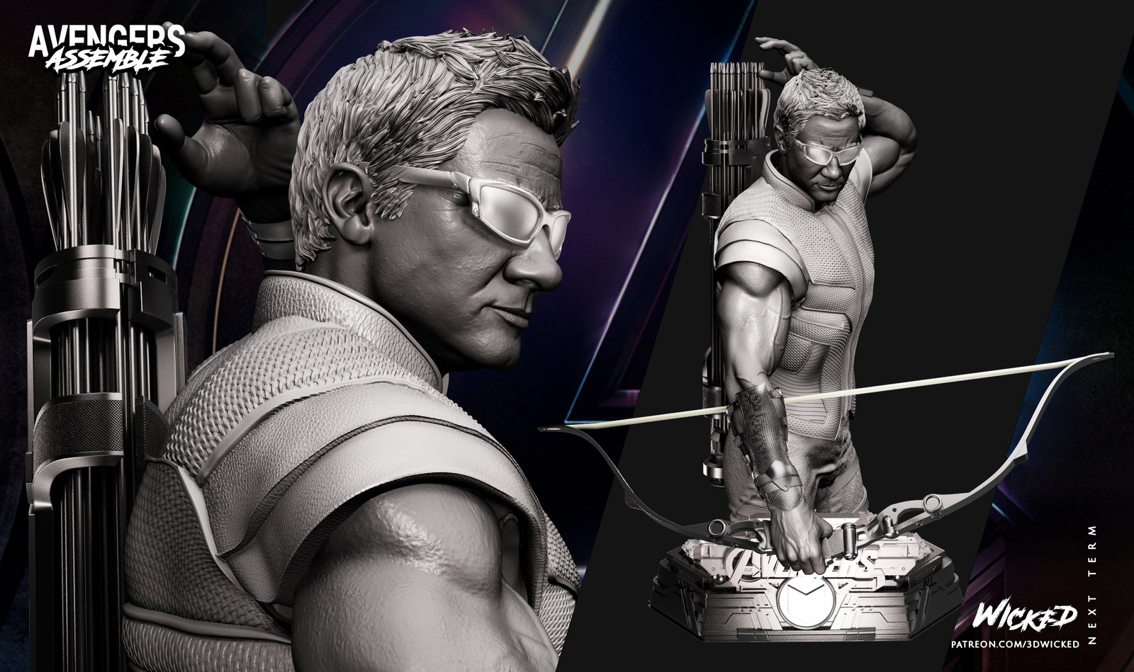 Hawkeye Bust