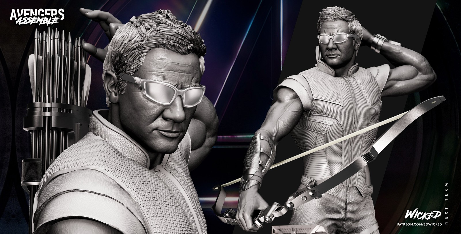 Hawkeye Bust - Image 4