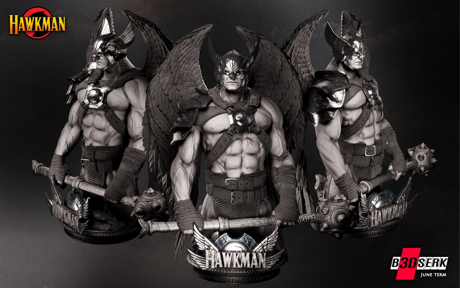 Hawkman Bust 1/4 - Image 2