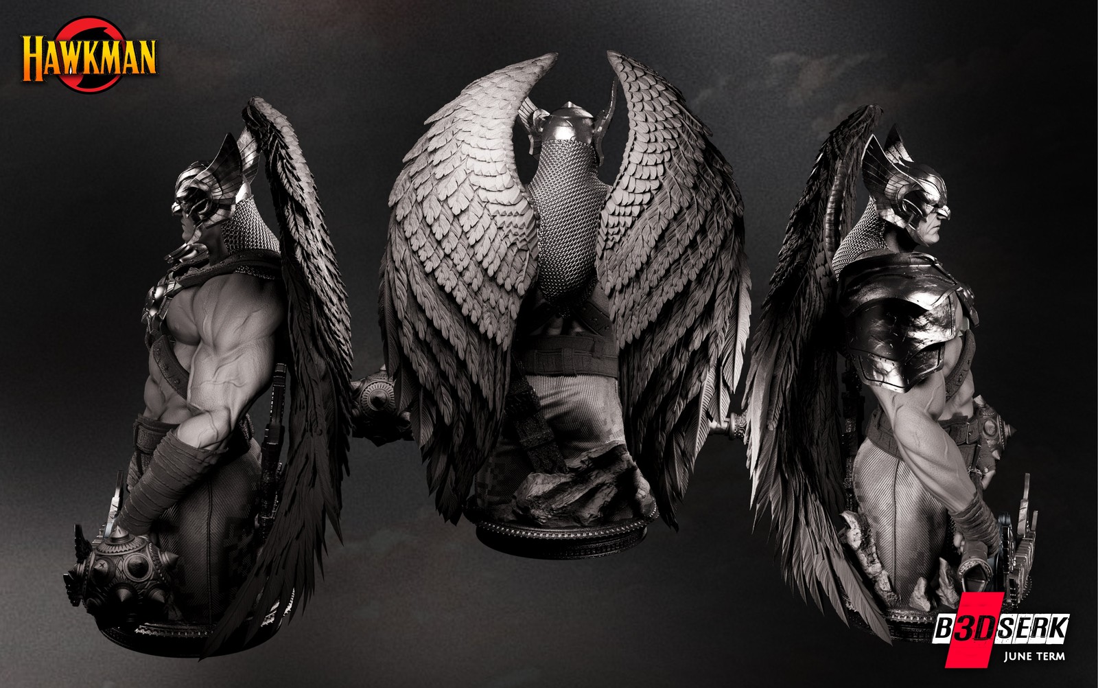 Hawkman Bust 1/4 - Image 3