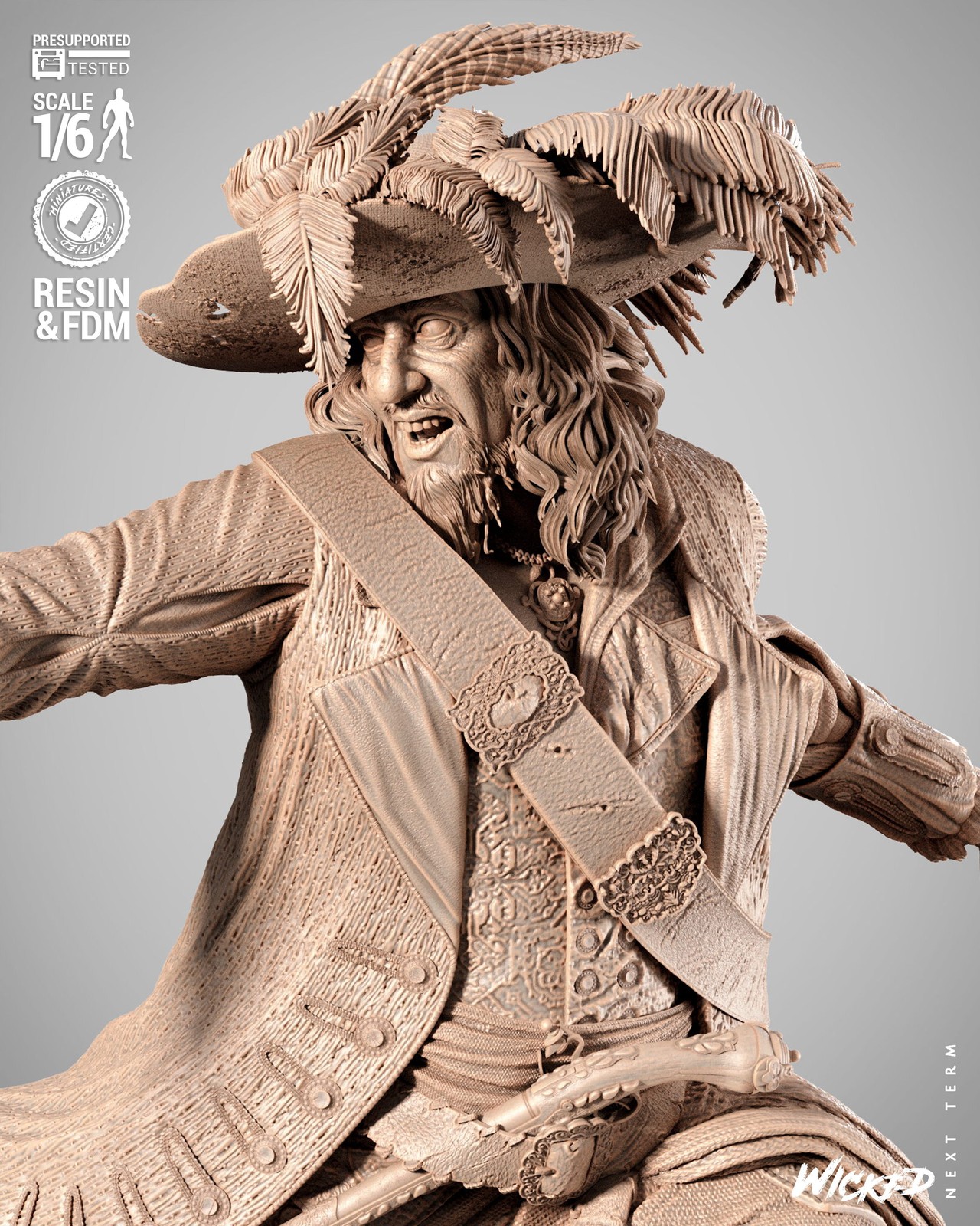 Hector Barbossa Sculpture - Image 4