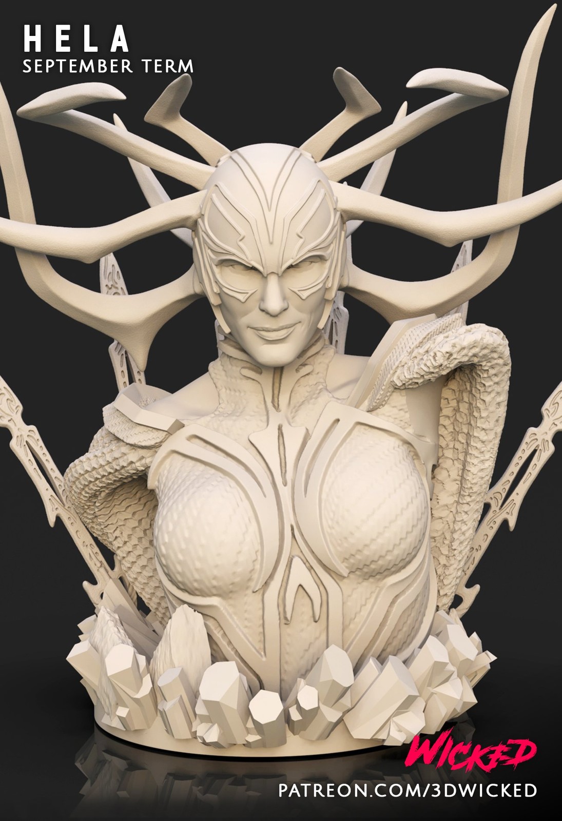 Marvel Hela Bust