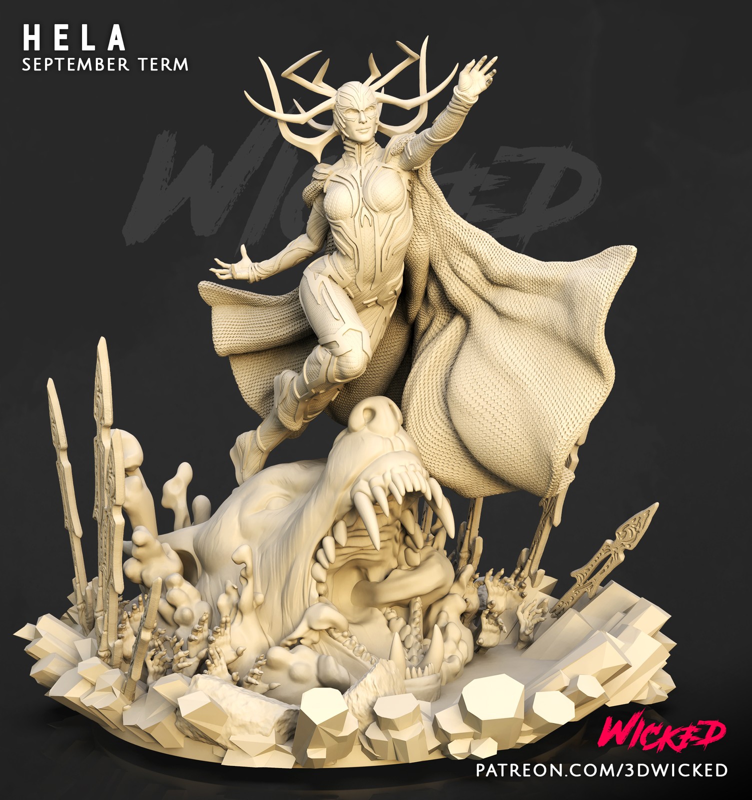Marvel Hela Sculpture - Image 2