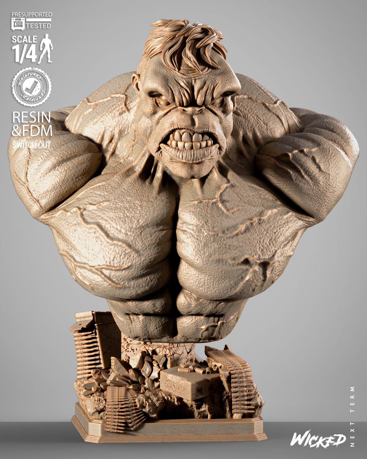 Marvel Hulk 2025 Portrait Bust - Image 2