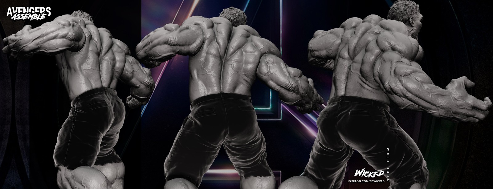 Marvel Hulk (Avengers Diorama) Sculpture - Image 4