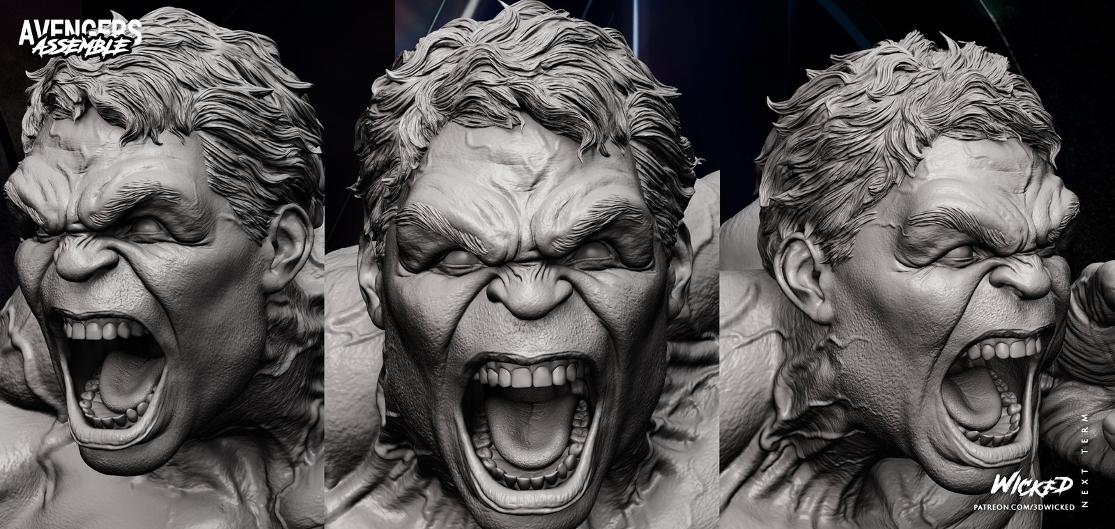 Marvel Hulk (Avengers Diorama) Sculpture - Image 5