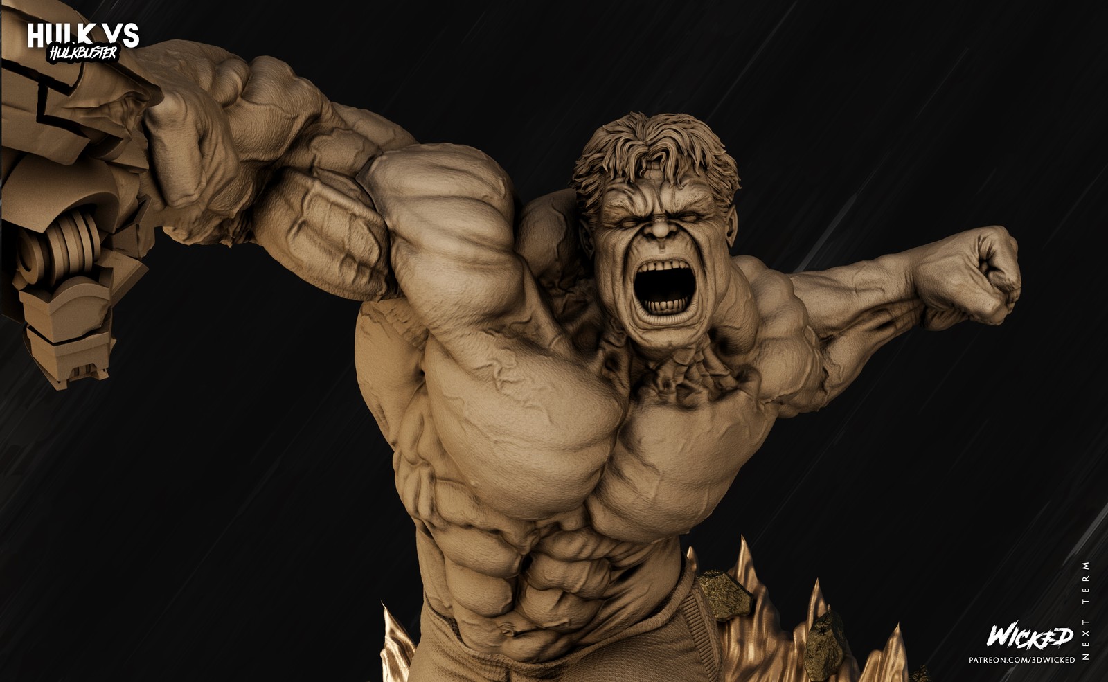 Marvel Hulk Age of Ultron Sculpture - Image 5