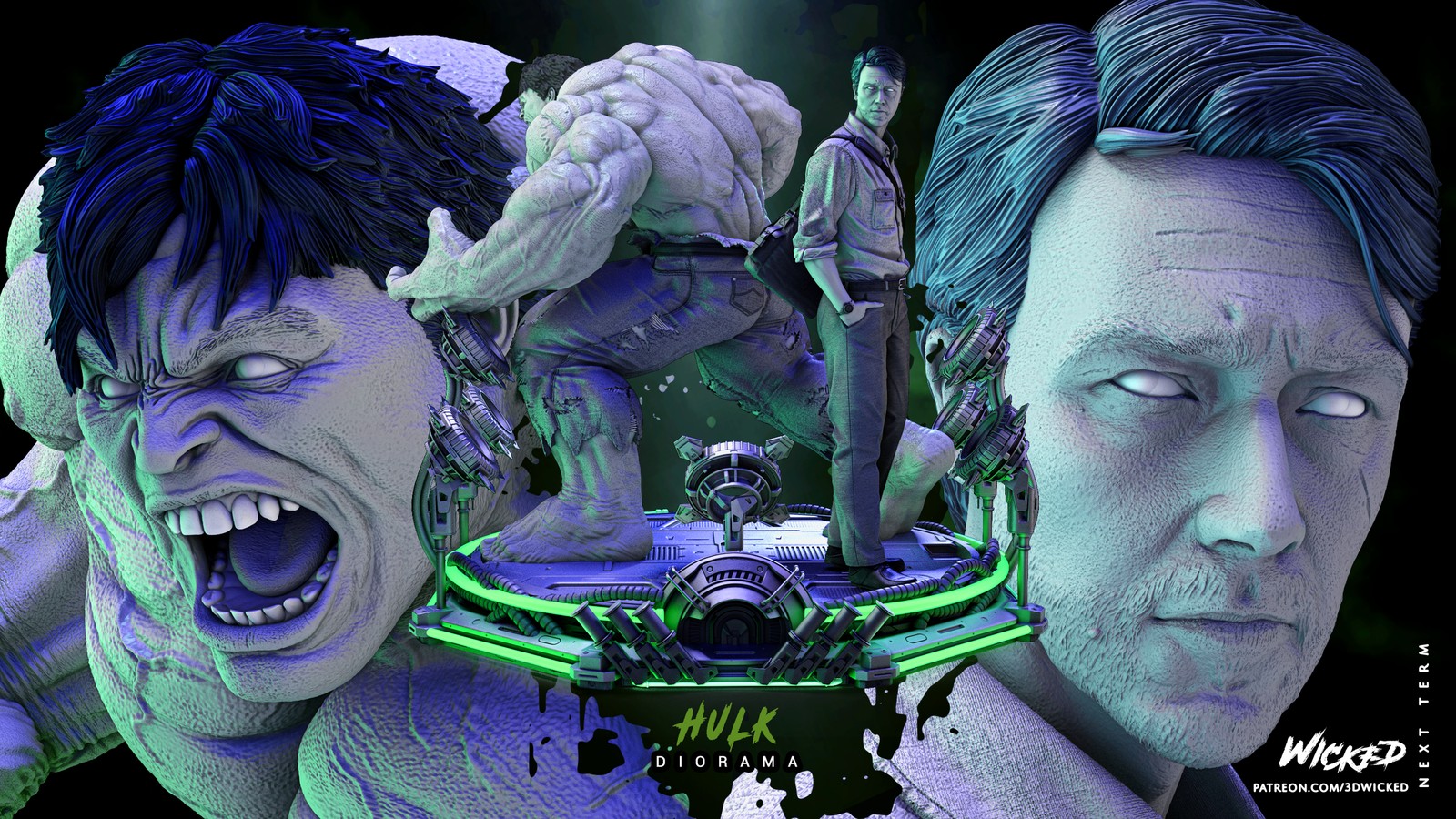 Hulk & Bruce Banner - Diorama (Marvel) - Image 2