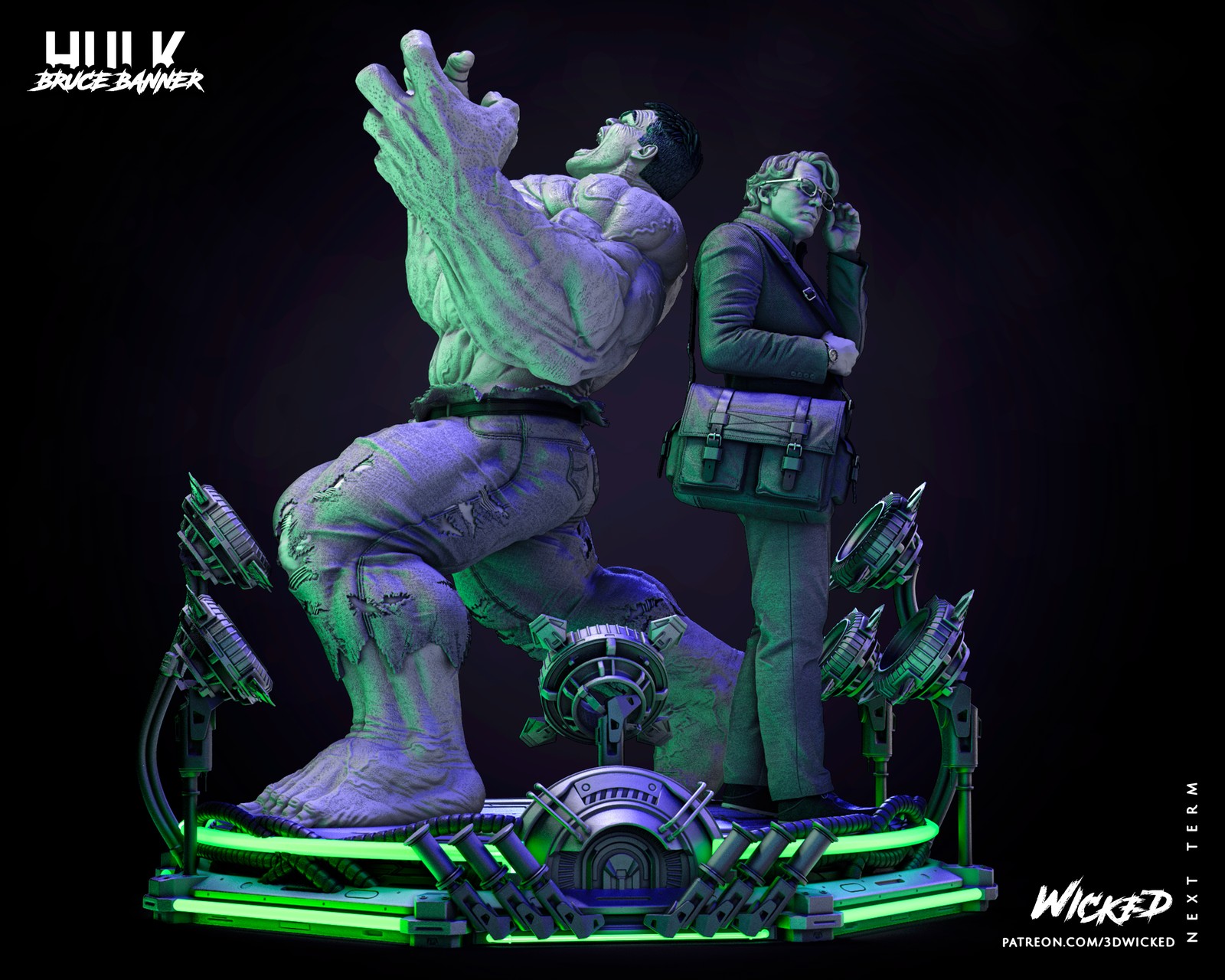 Hulk & Bruce Banner - Diorama (Marvel) - Image 3