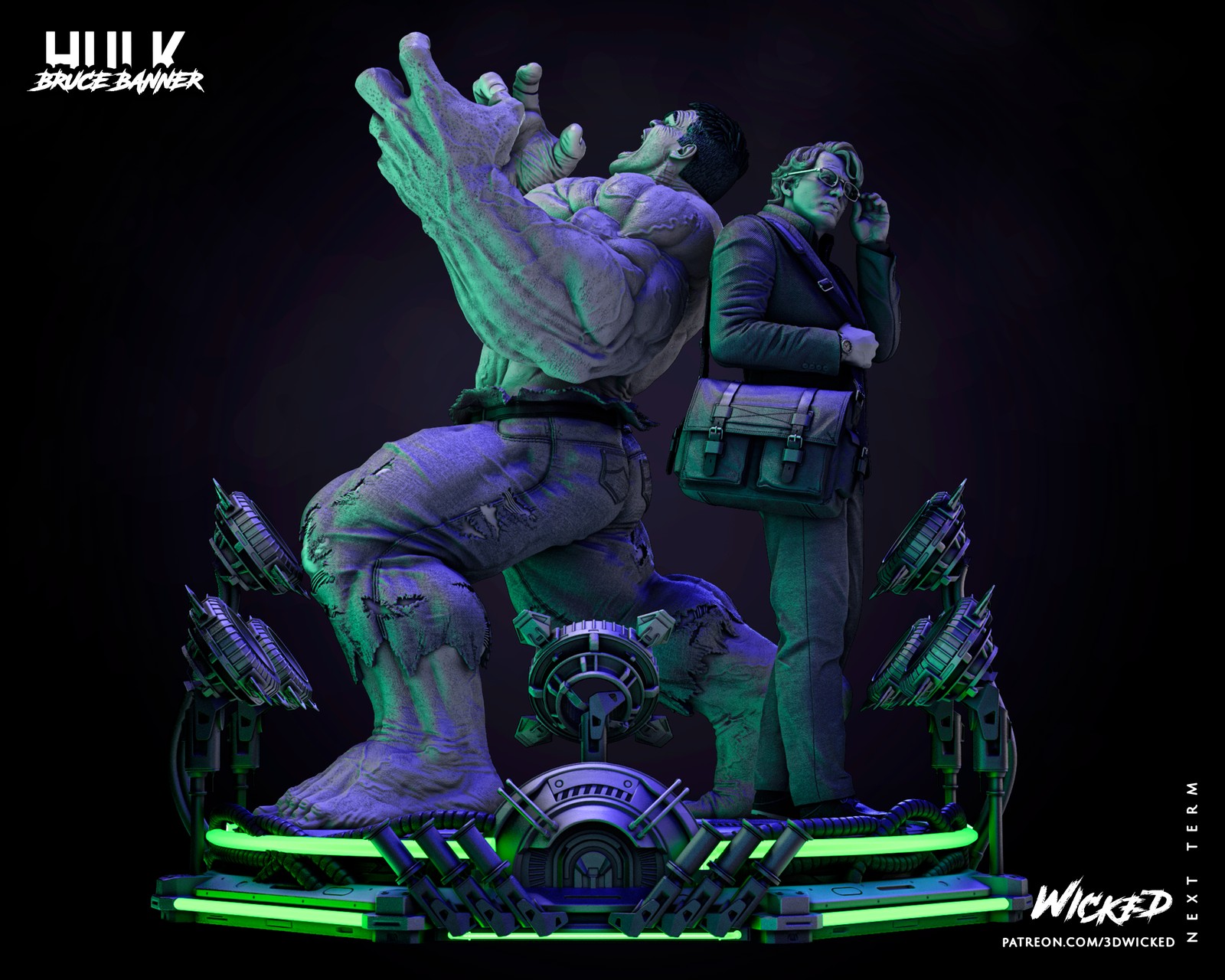 Hulk & Bruce Banner - Diorama (Marvel) - Image 4
