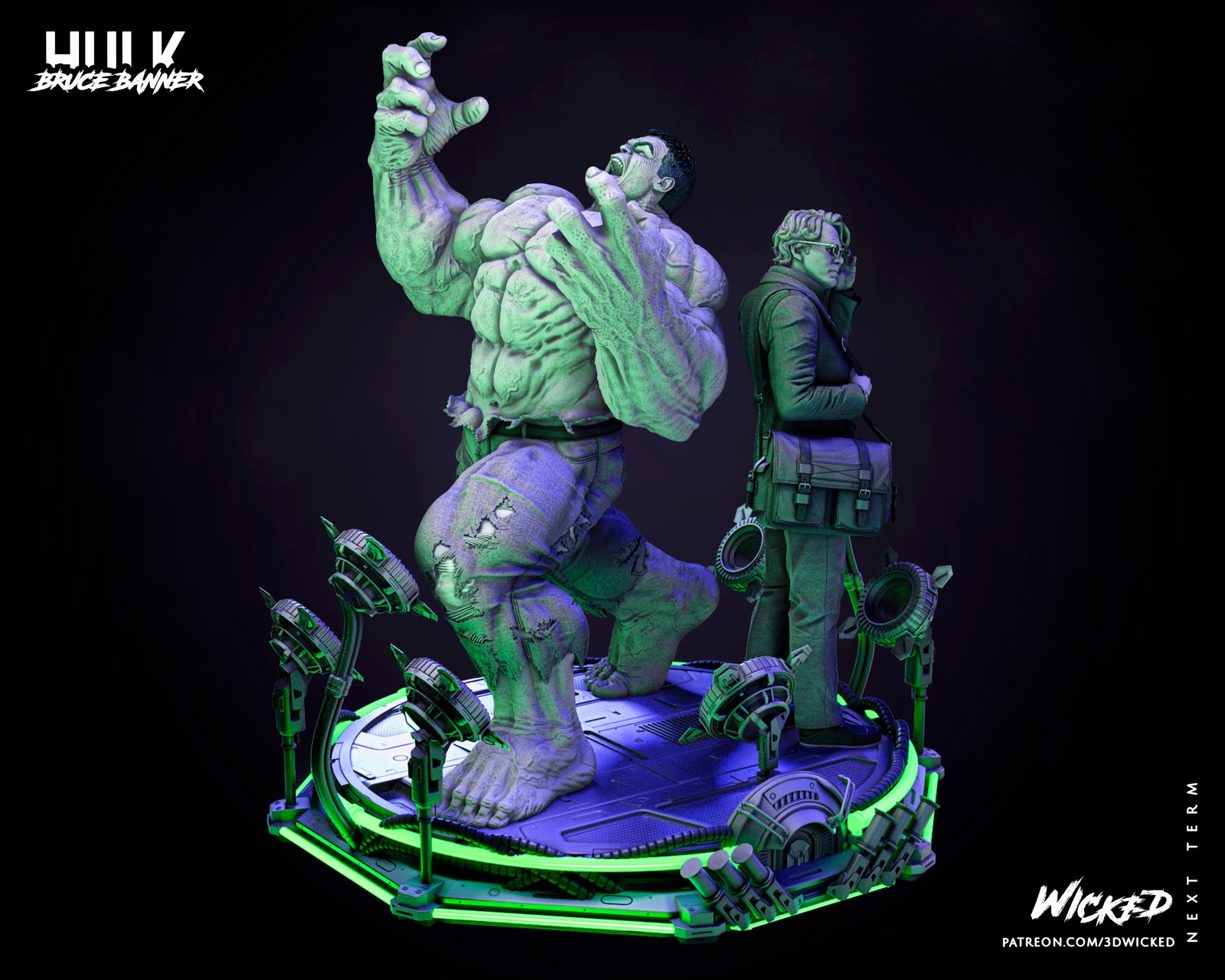 Hulk & Bruce Banner - Diorama (Marvel) - Image 5