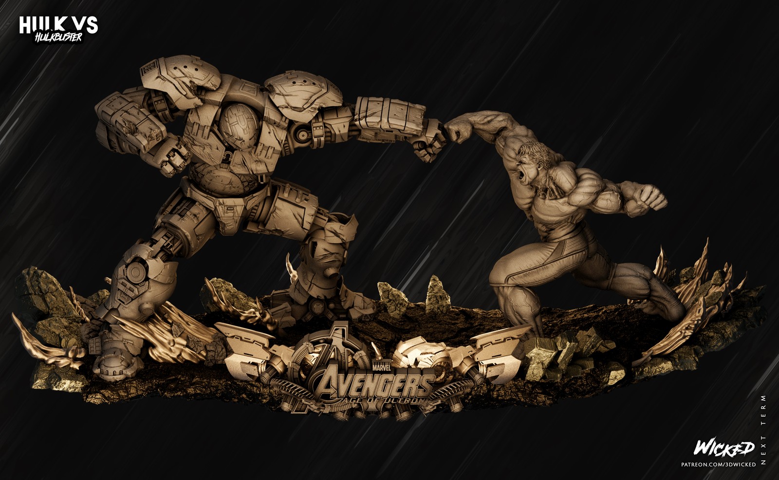 Hulk & Hulkbuster - Diorama (Marvel)