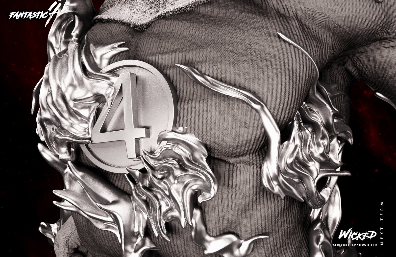 Marvel Johnny Storm (Human Torch) Sculpture - Image 5